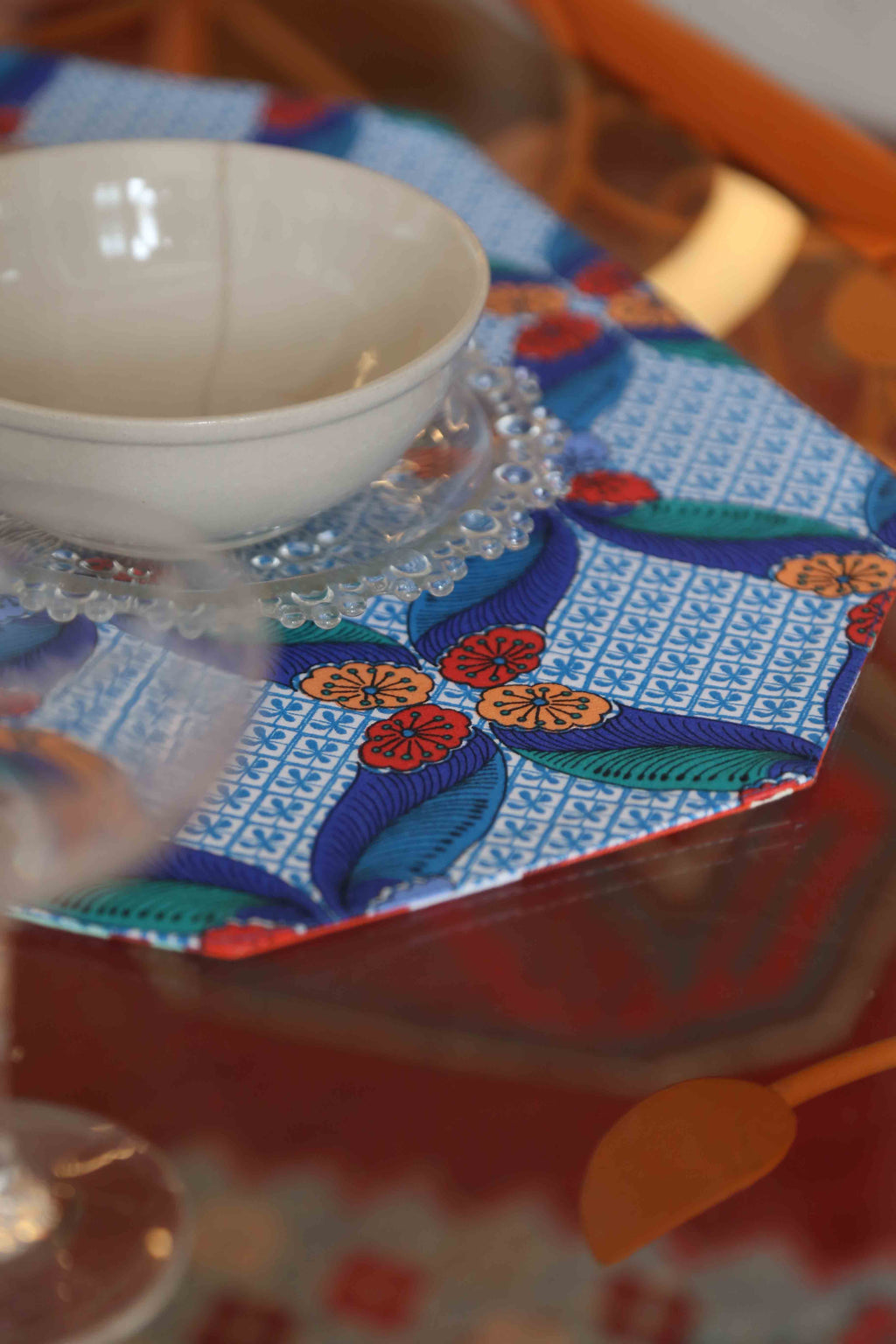 Rectangular Placemat - Seal The Deal Blue