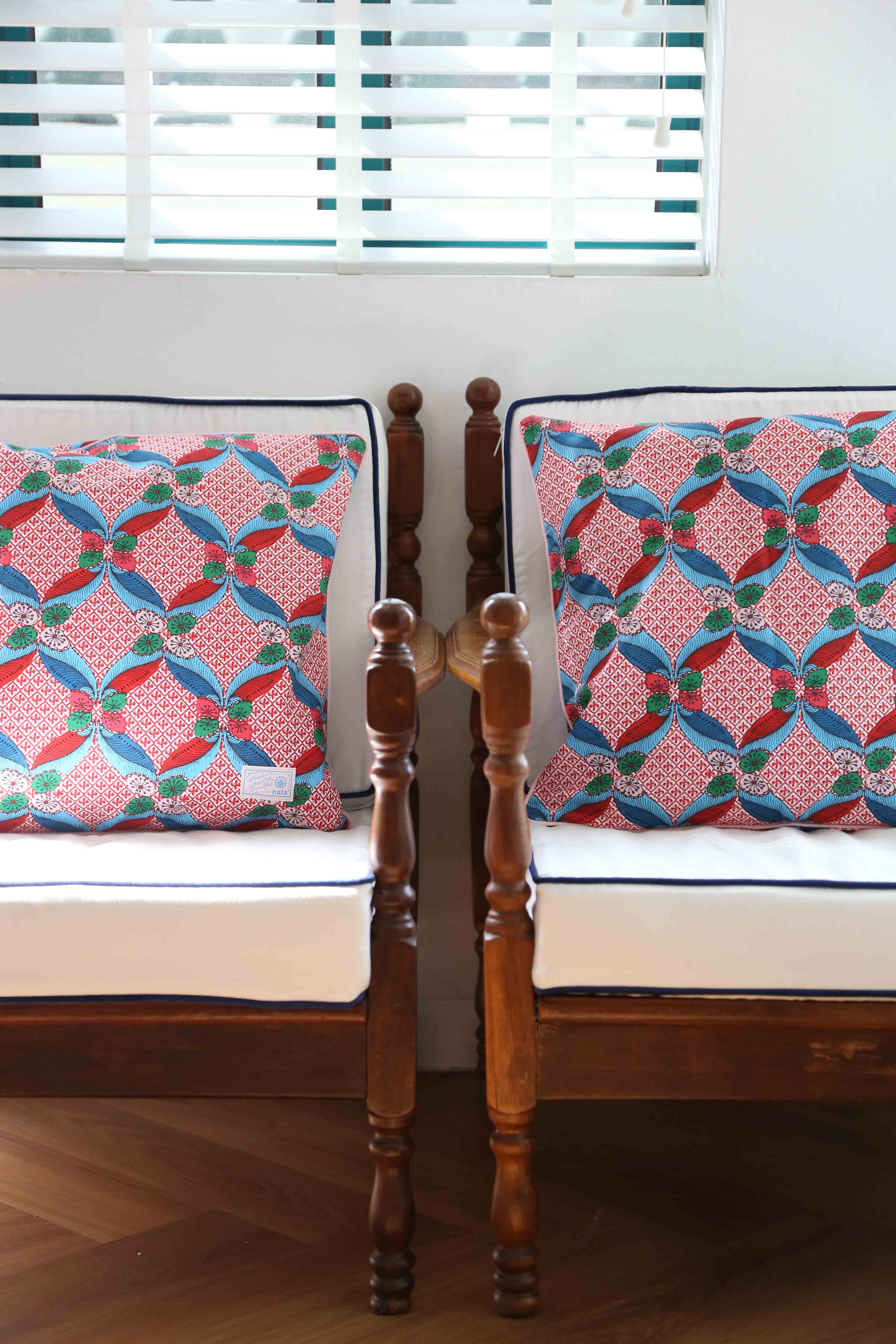 Square Cushion - Seal The Deal Red