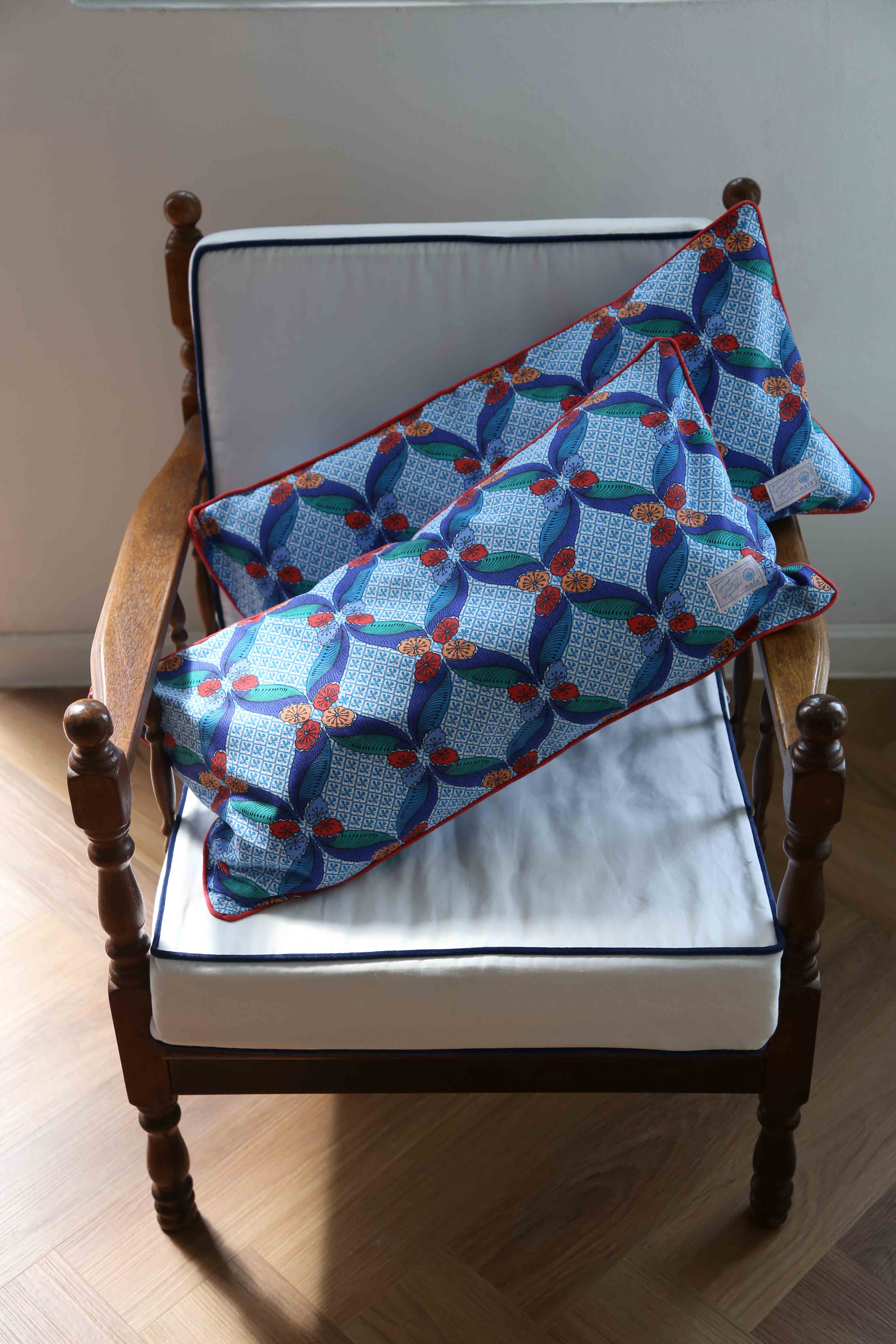 Rectangular Cushion - Seal The Deal Blue