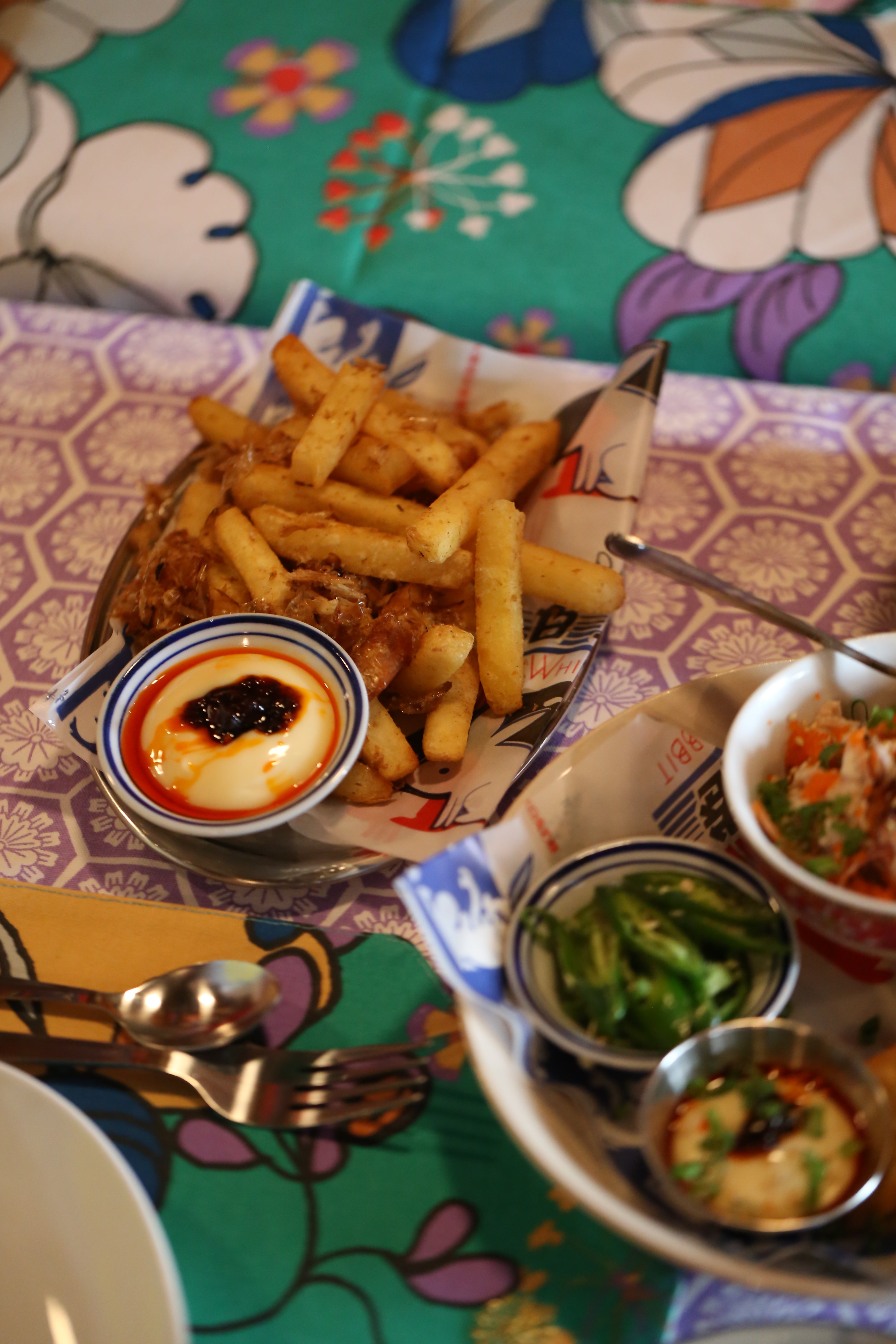 Table Runner - Bunga Raya Green