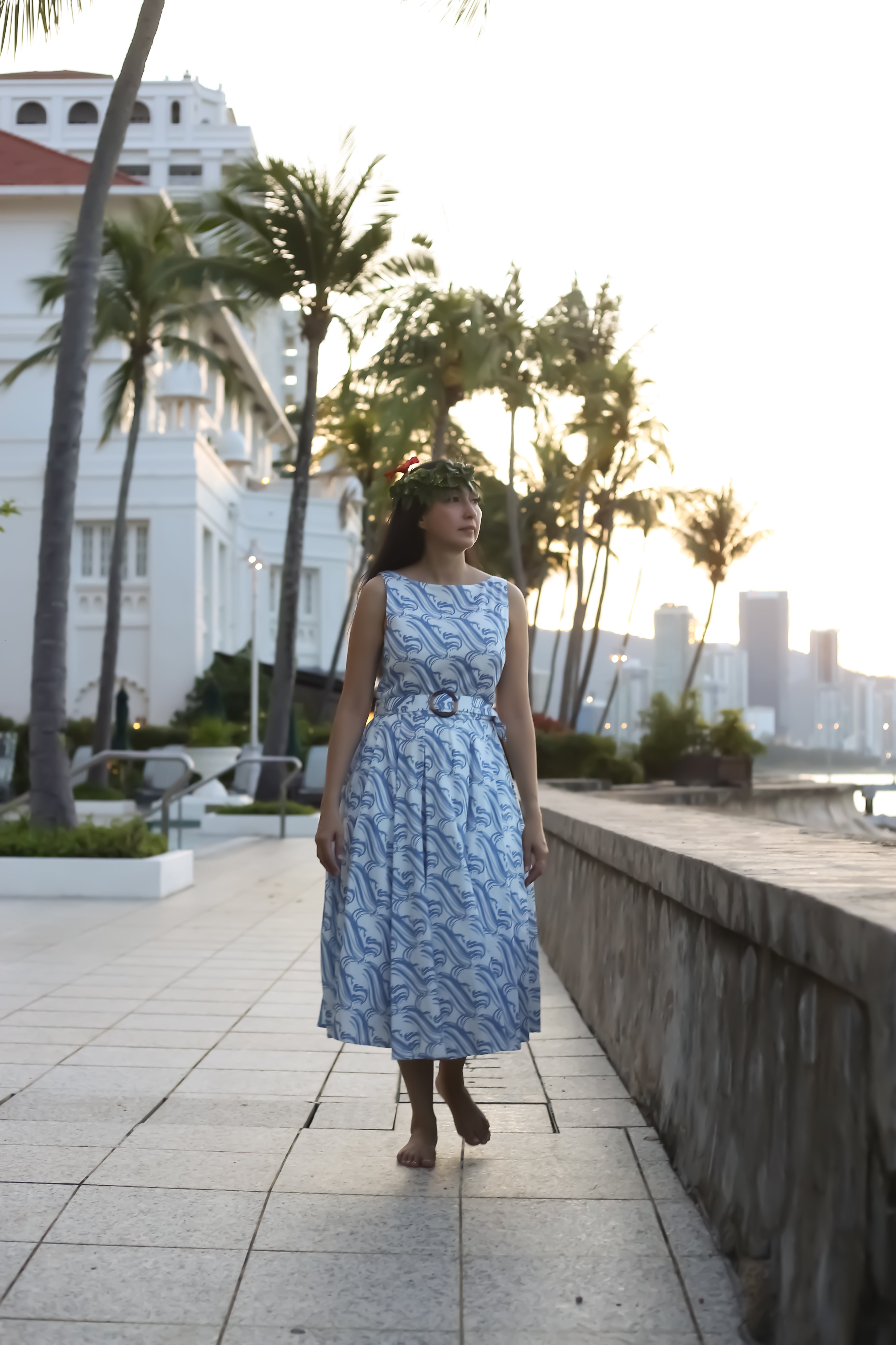 Retro Dress - Waterfall Blue