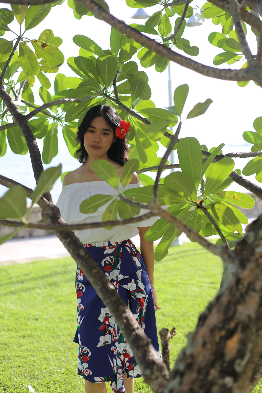 Half Moon Top - White