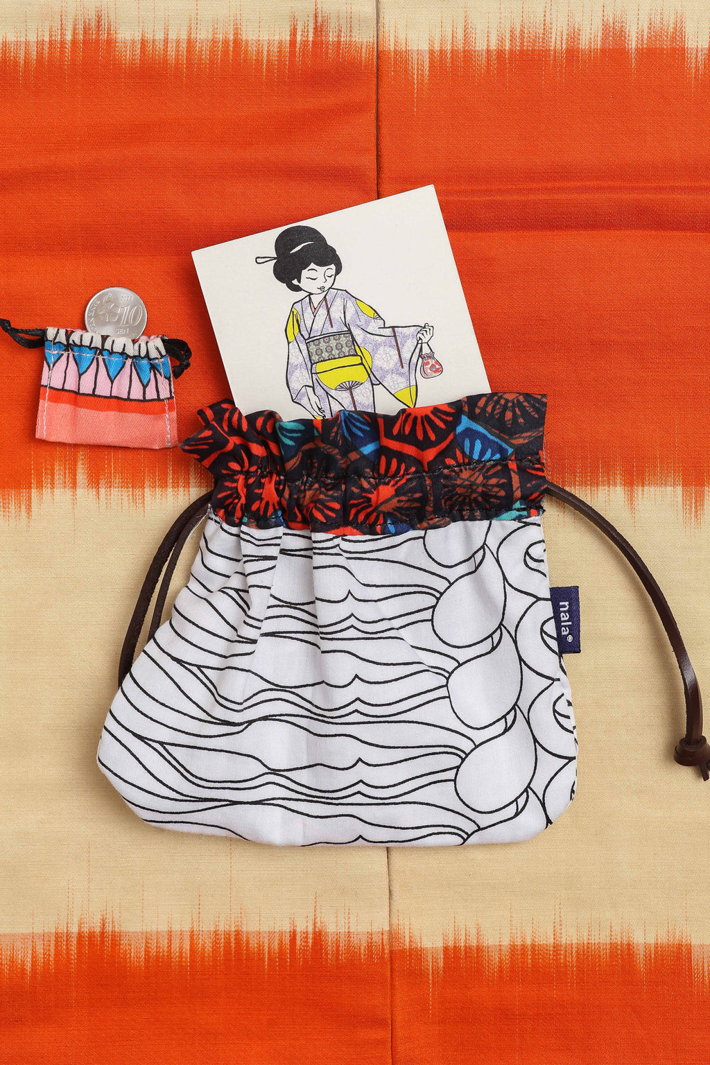Kinchaku Pouch - The Oriental White
