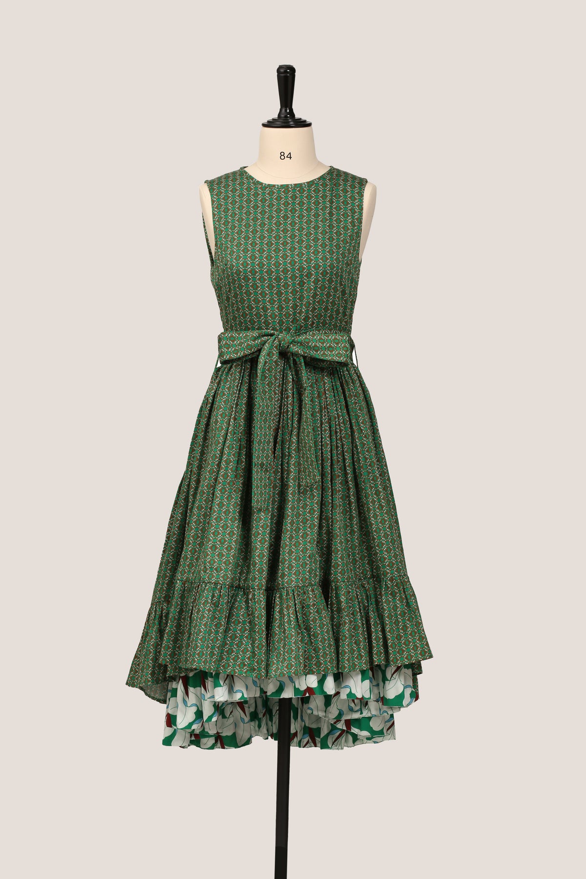 Frill Dress - Orchid Green