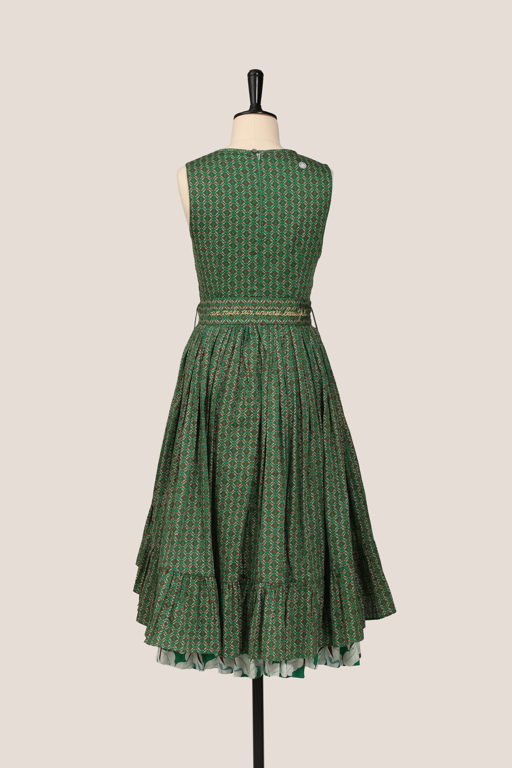 Frill Dress - Orchid Green
