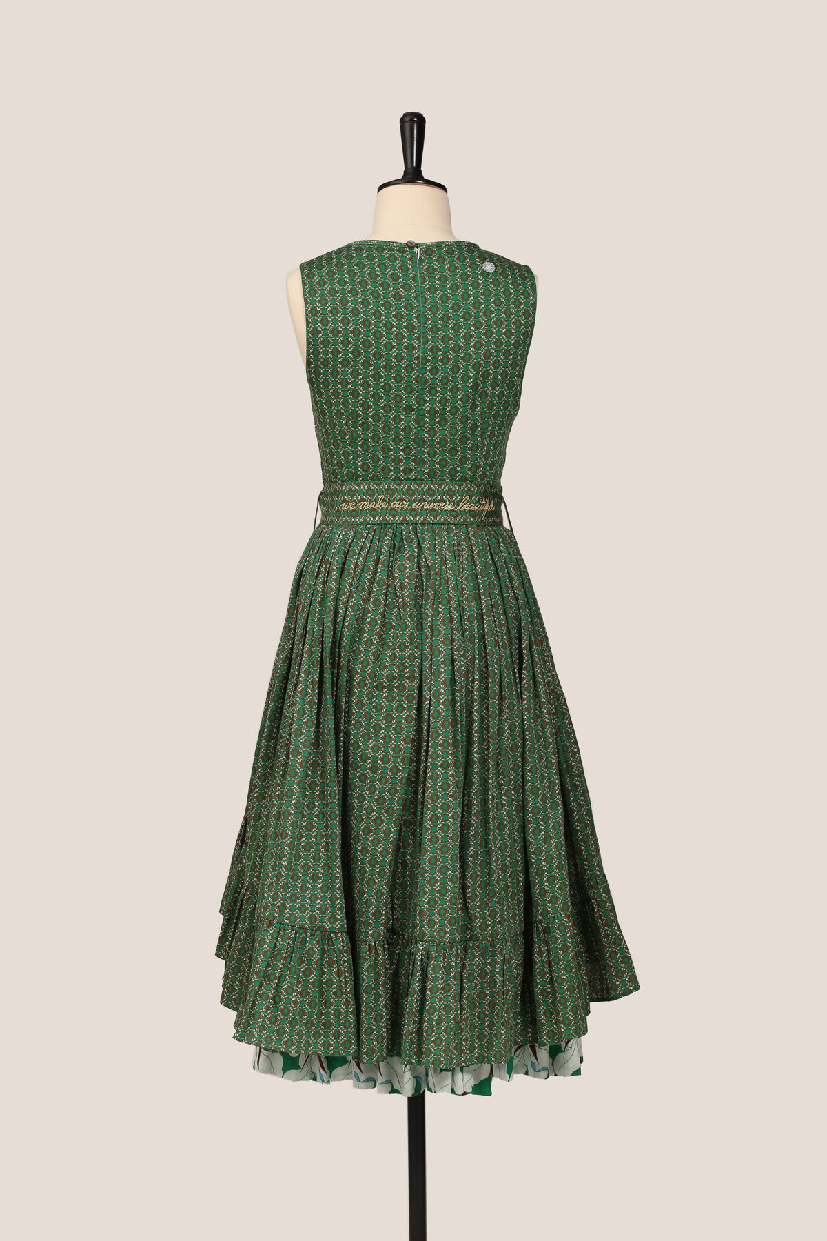 Frill Dress - Orchid Green