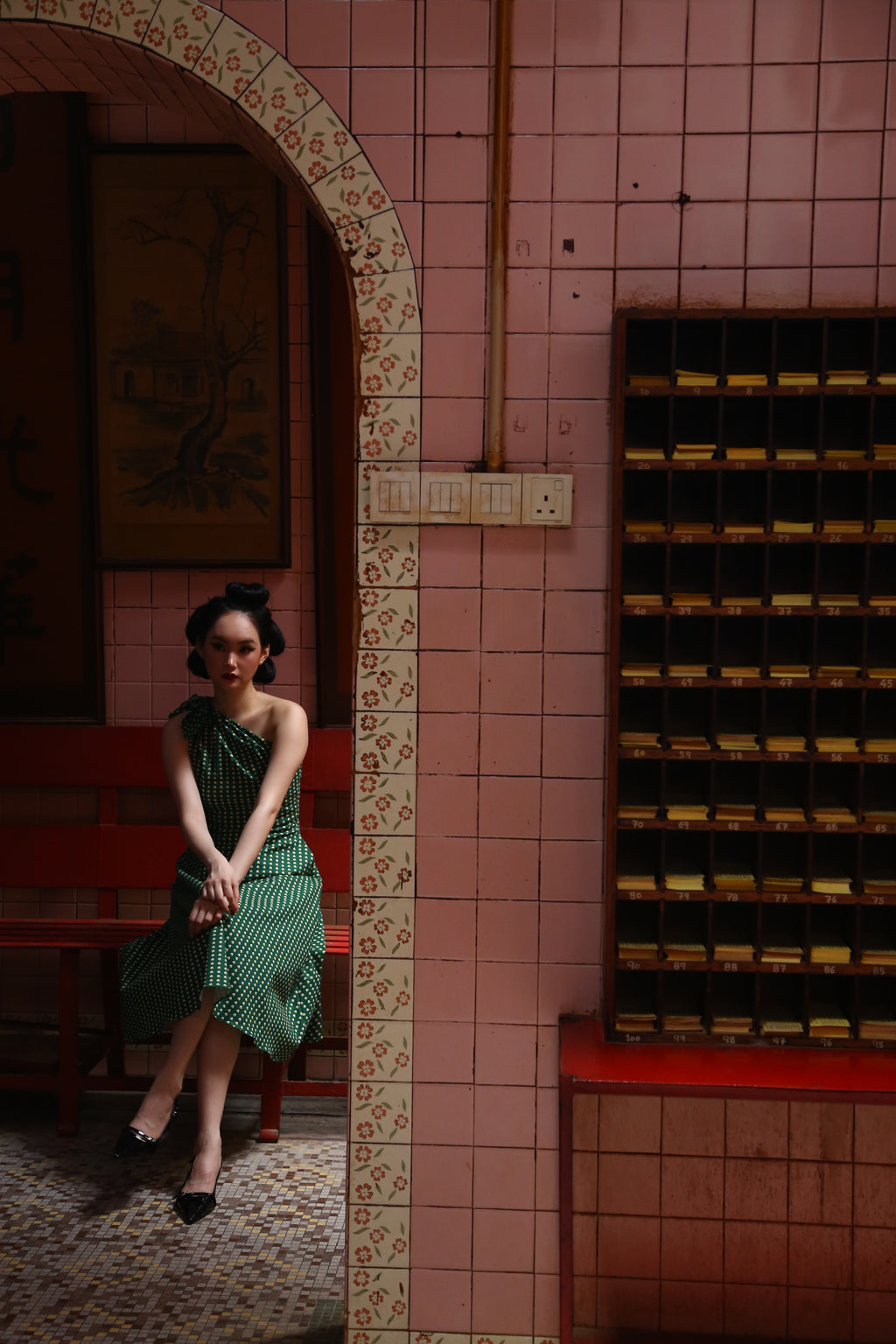 Lisette Dress - I'm On Fire Green