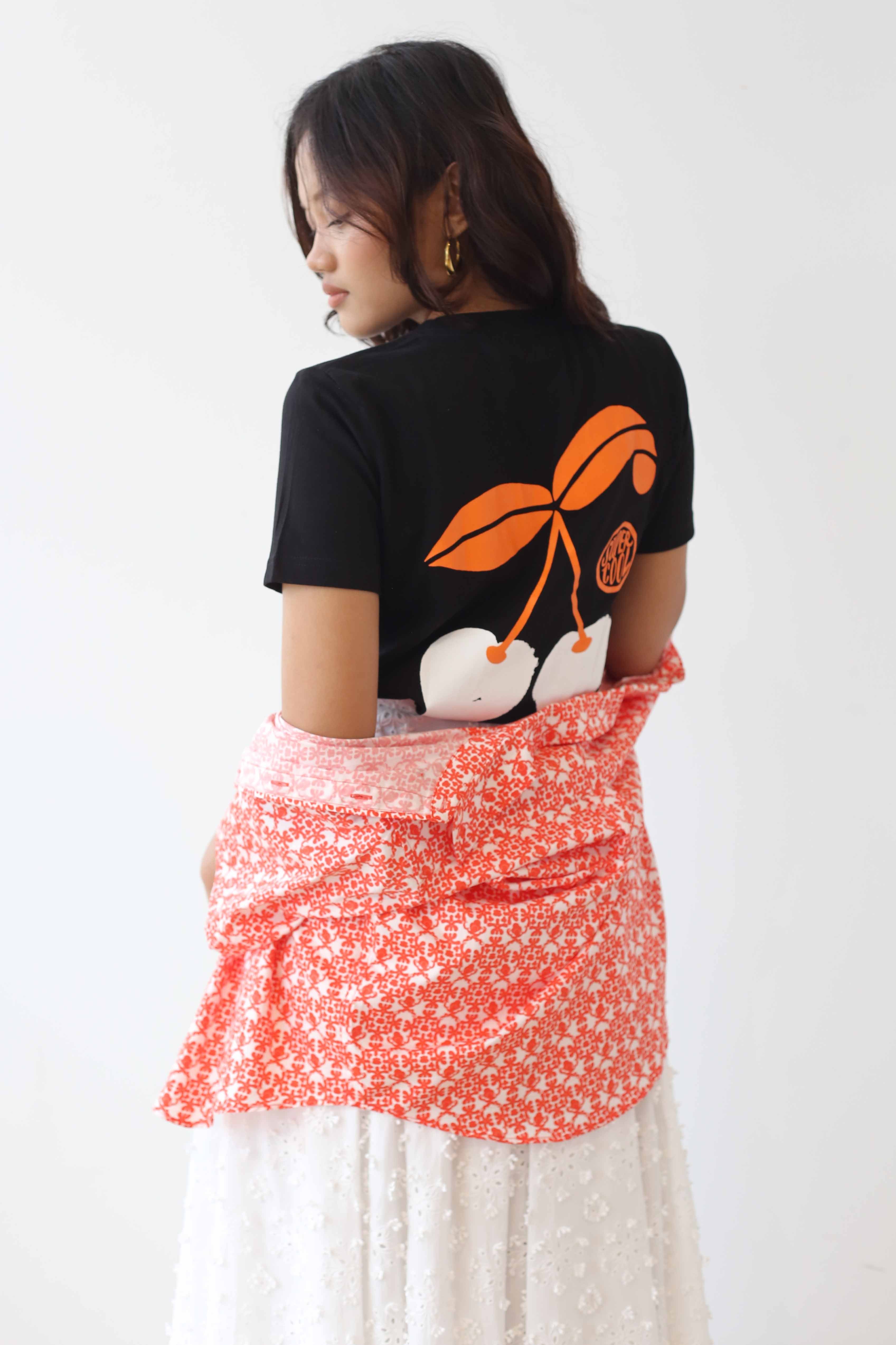 T-shirt Cherry Black