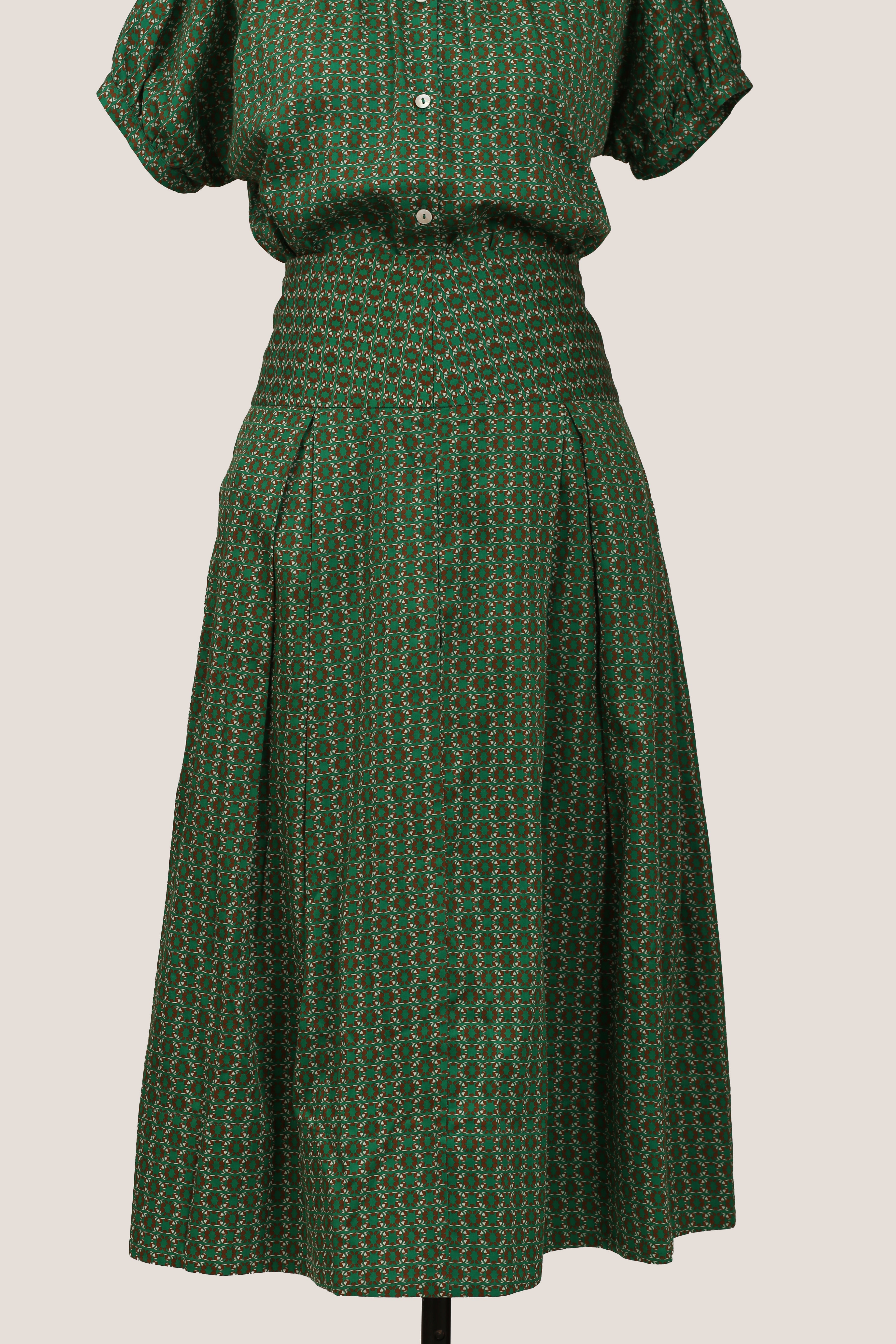 Midi Skirt - Orchid Green