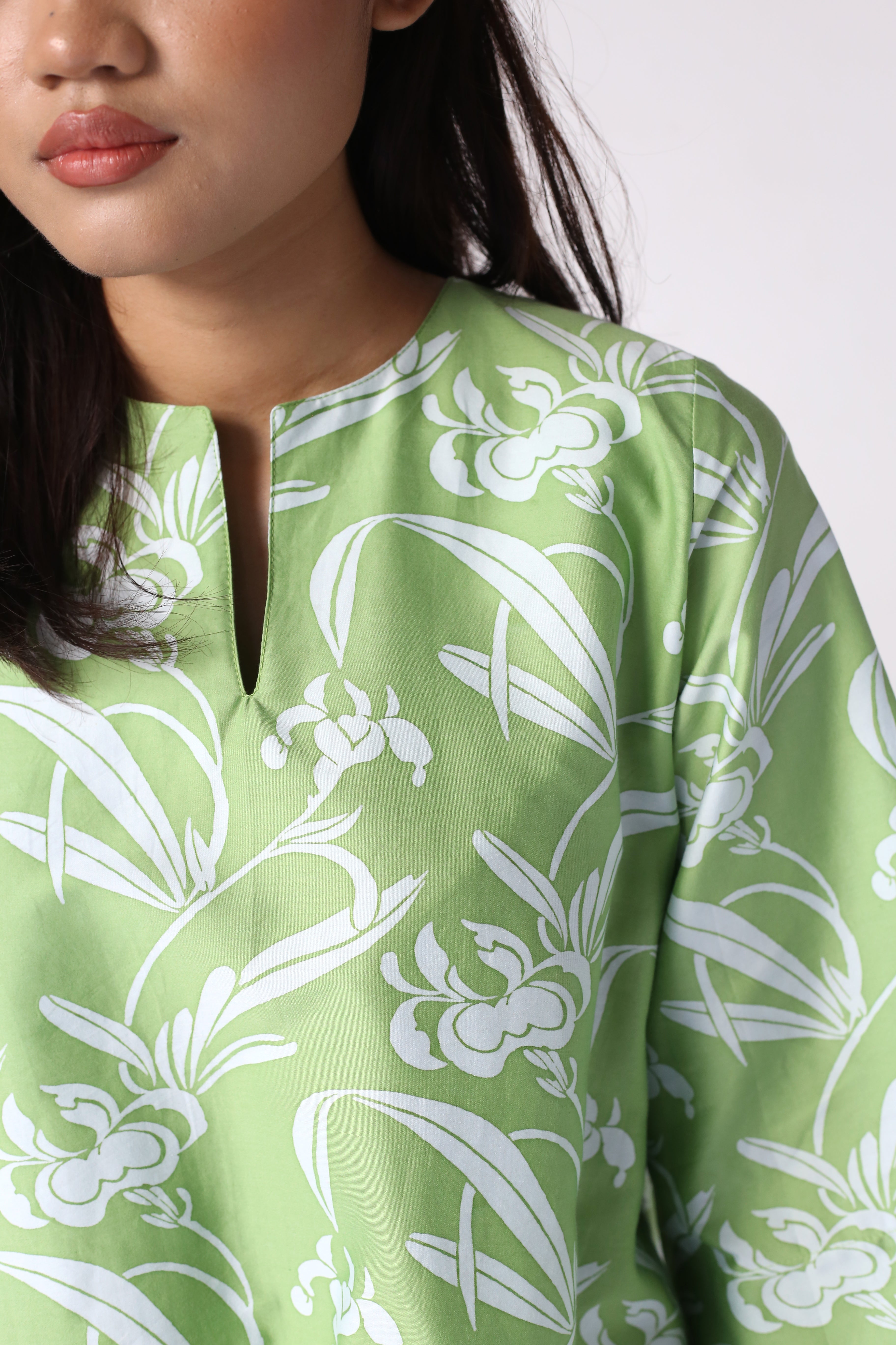 Baju Kedah Iris Green