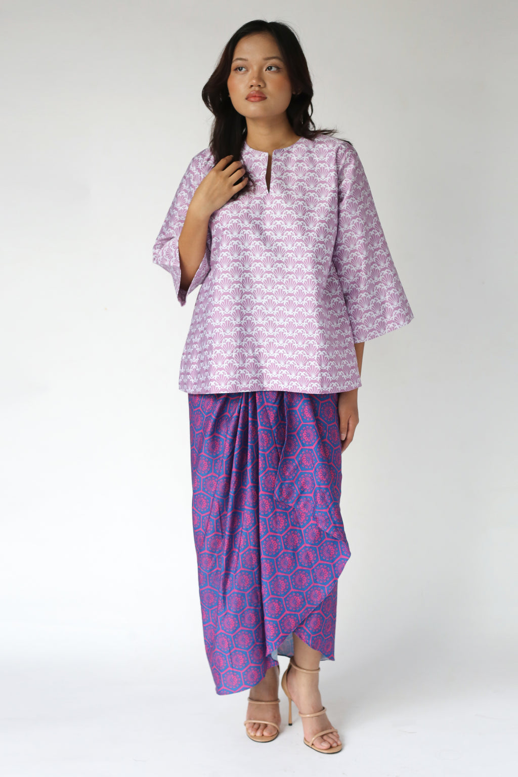 Baju Kedah Ixora Lilac