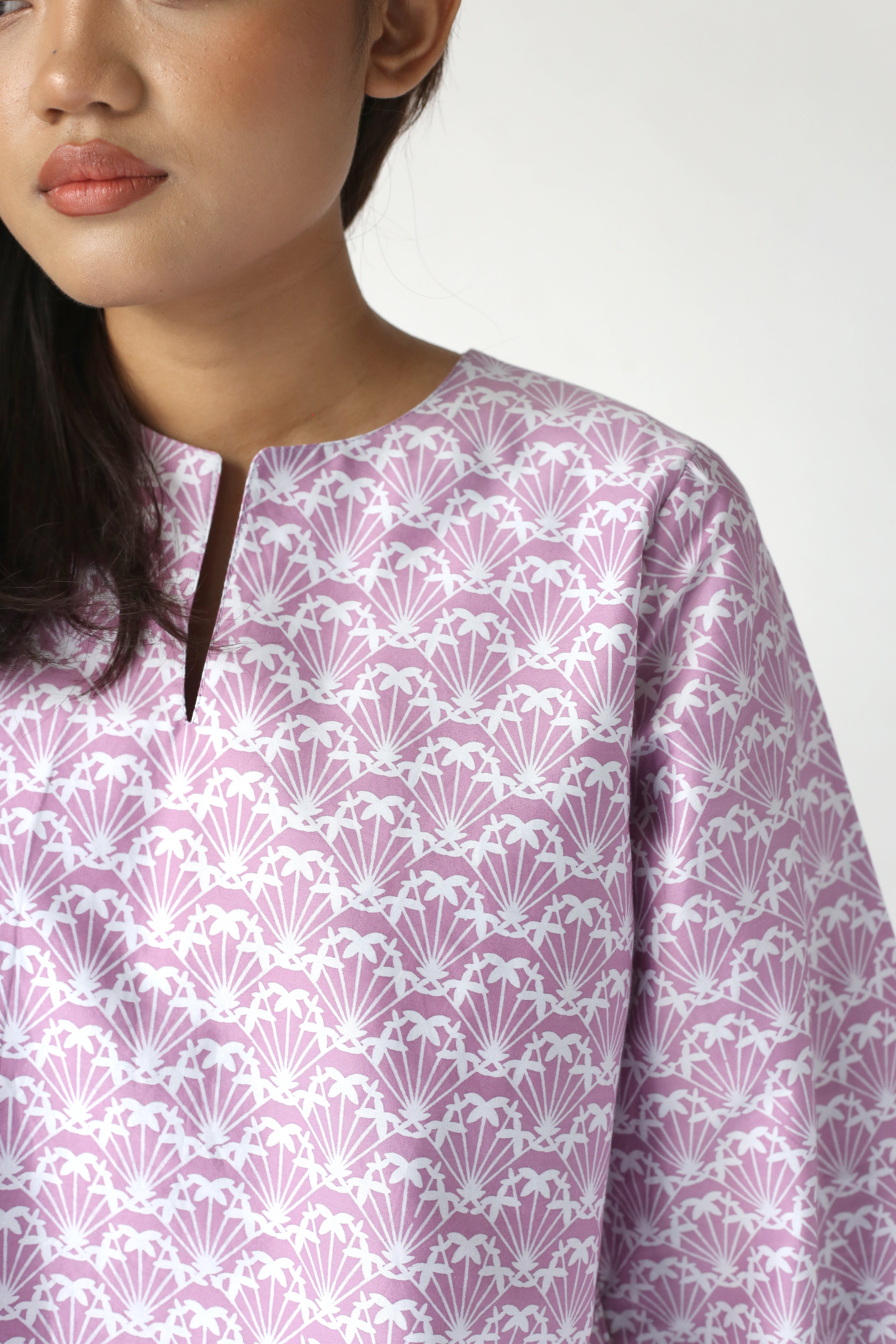 Baju Kedah Ixora Lilac