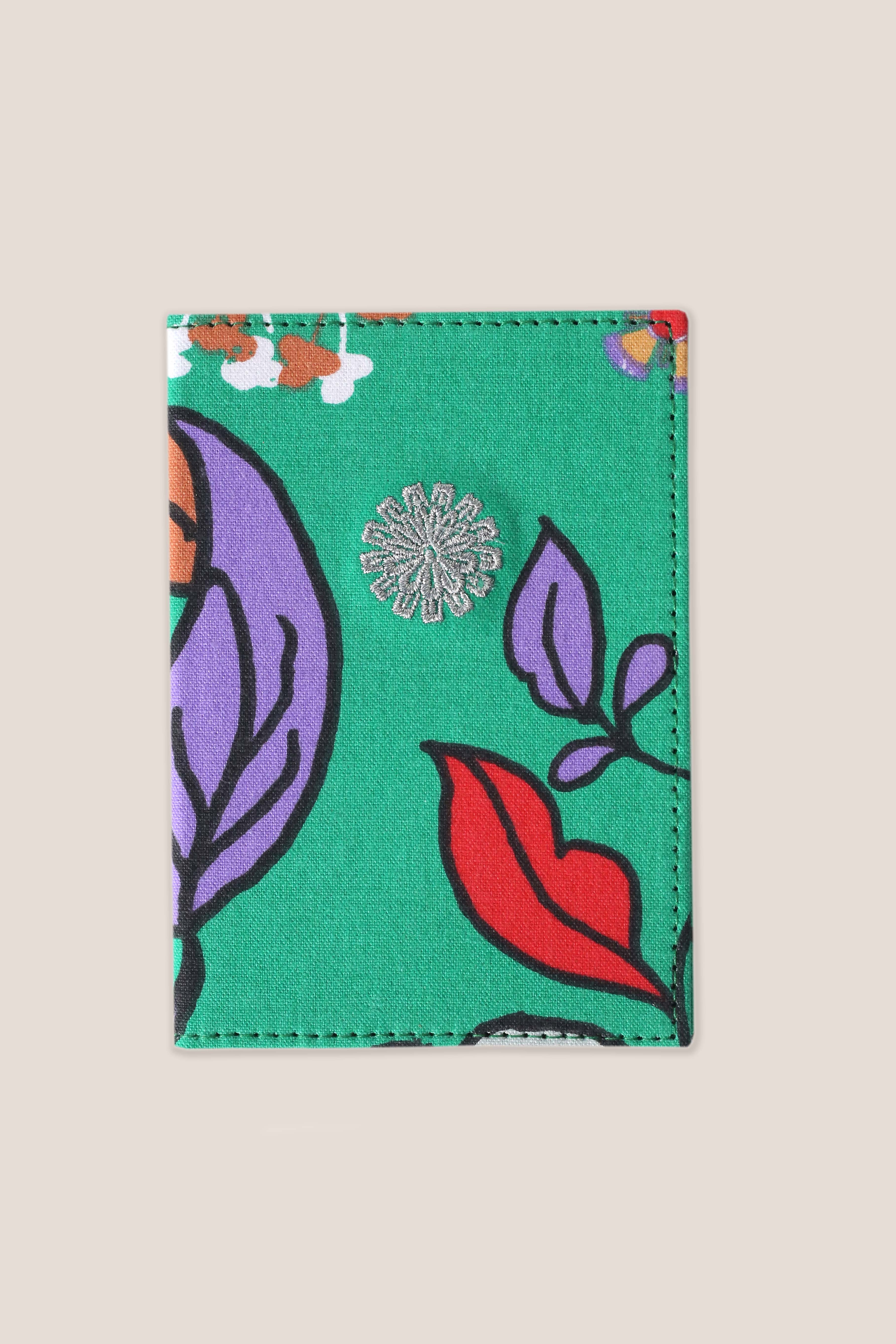 Nala Passport Holder - Bunga Raya Green