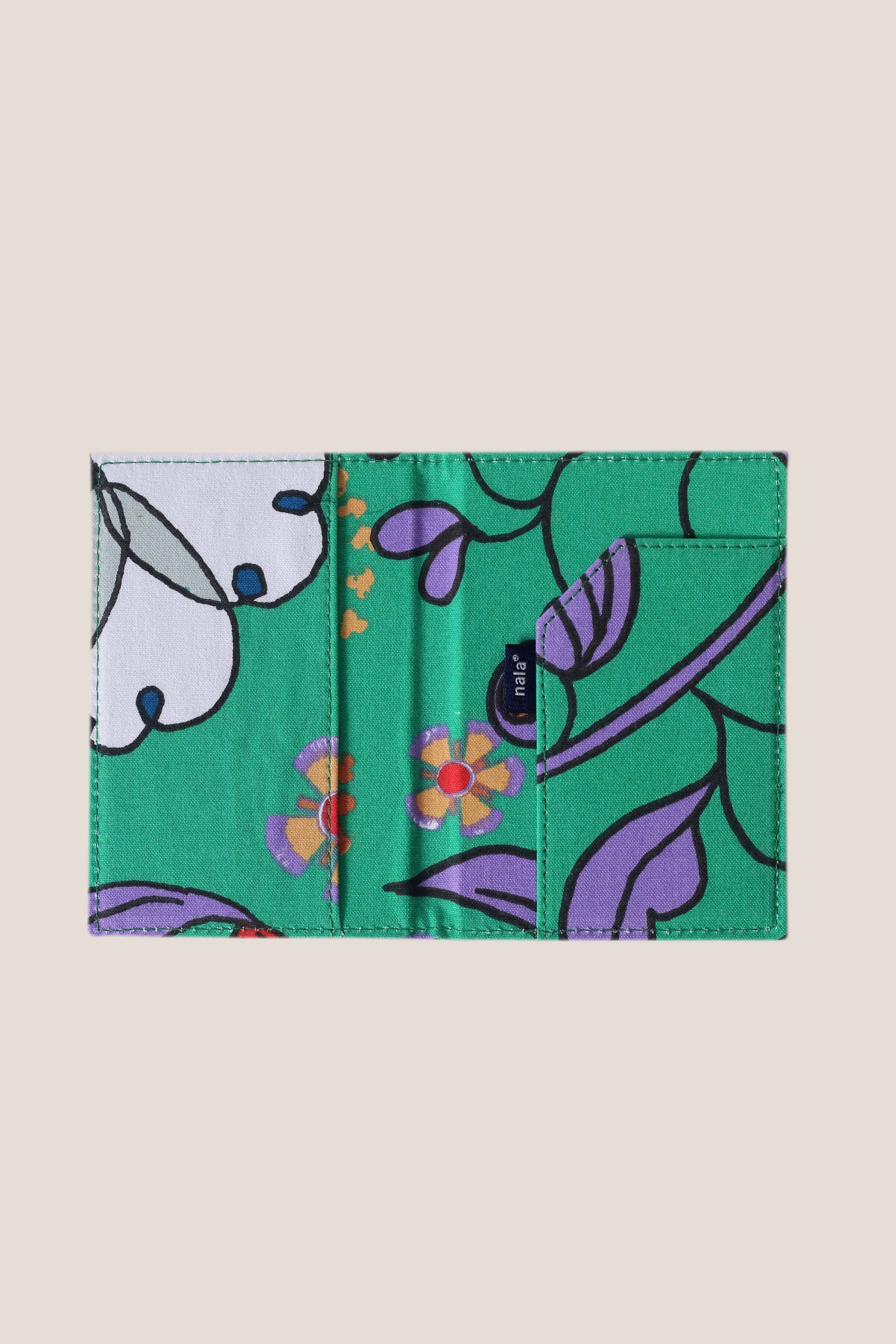 Nala Passport Holder - Bunga Raya Green