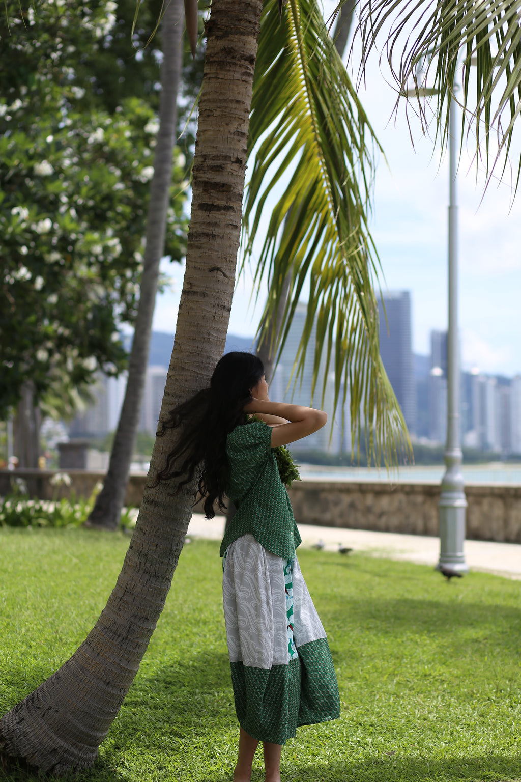 Button Up Shirt - Orchid Green
