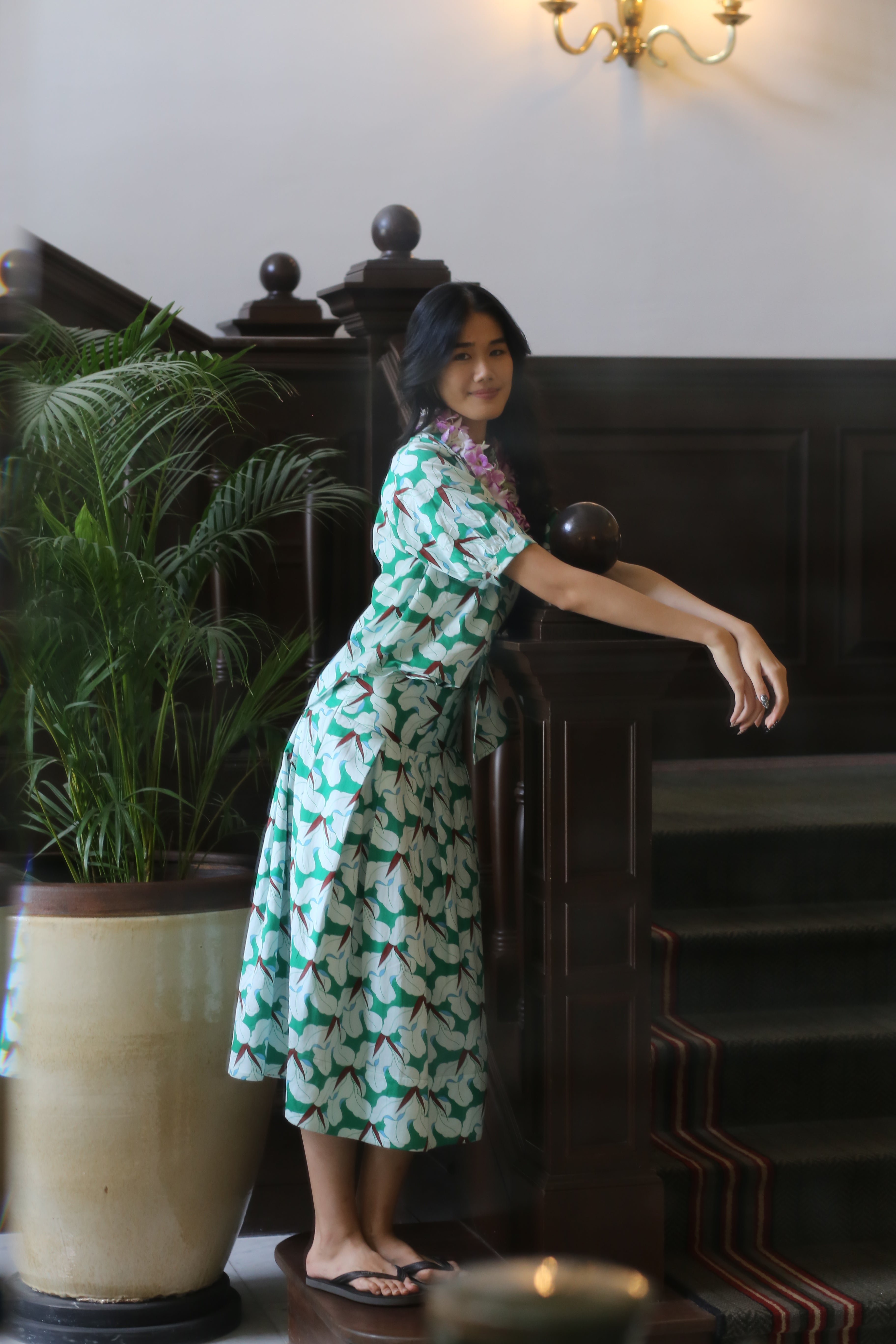 Midi Skirt - Canna Lily