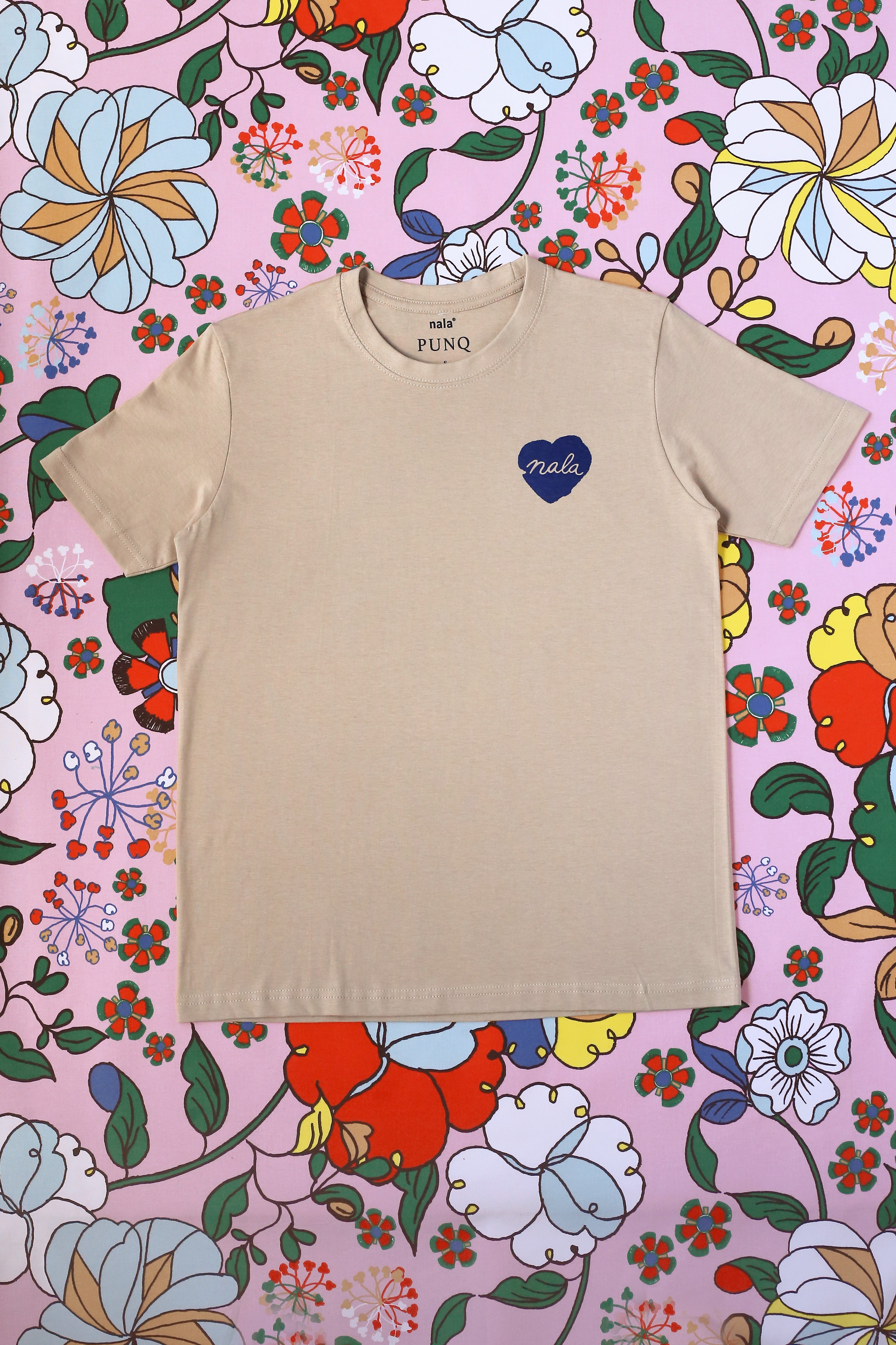 T-shirt Bunga Raya Beige