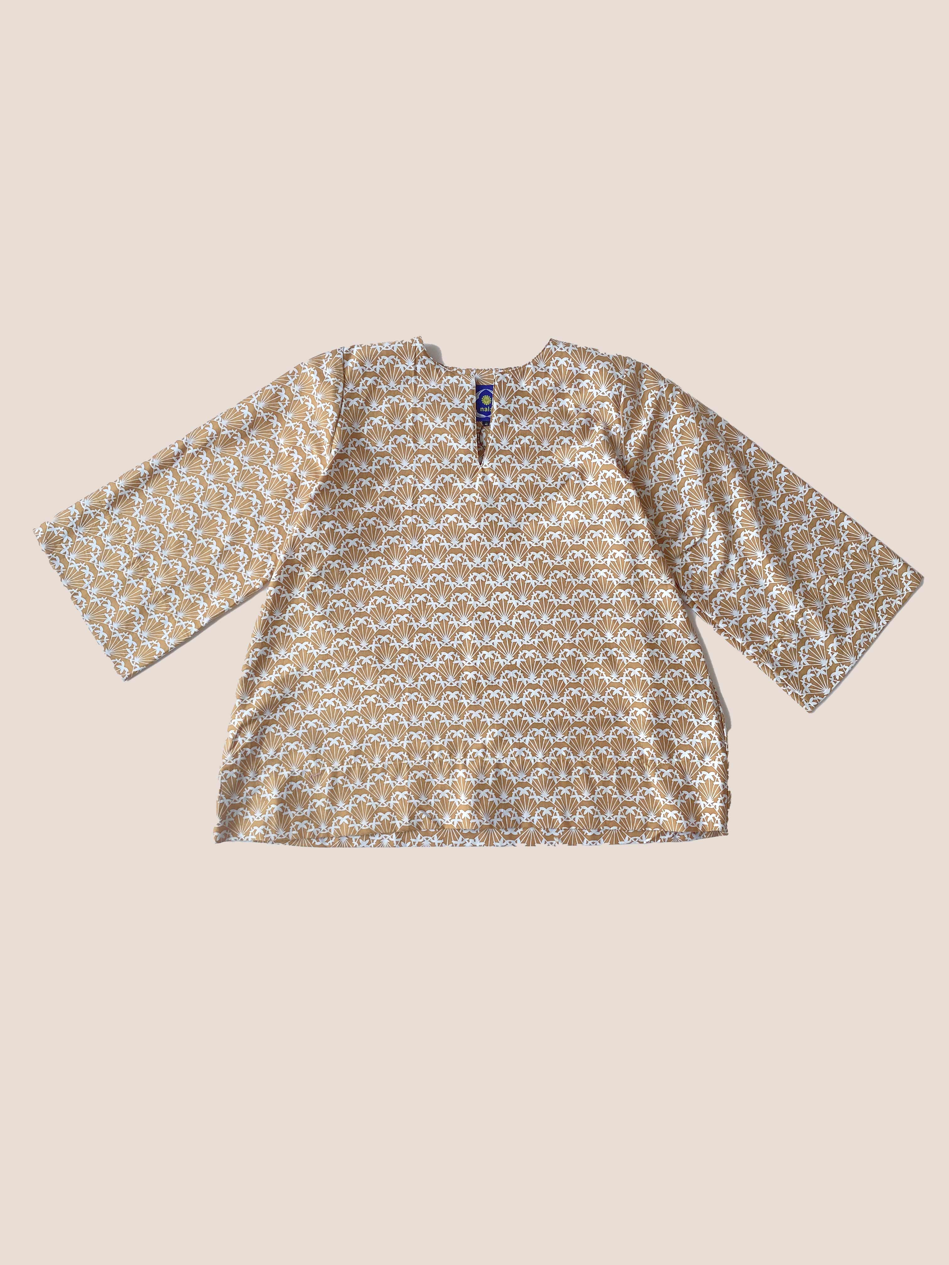 Baju Kedah - Ixora Brown