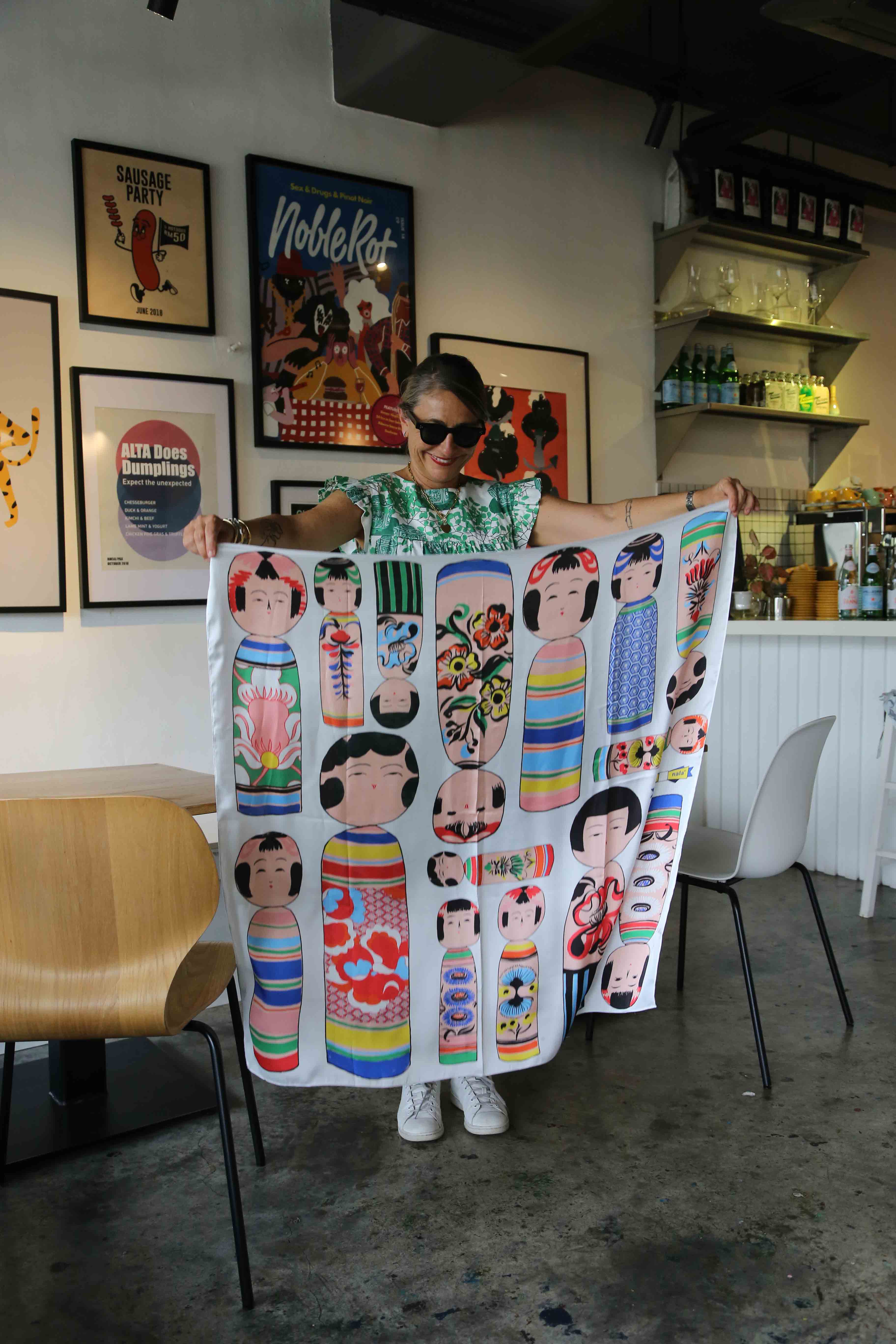 Kokeshi Doll Scarf