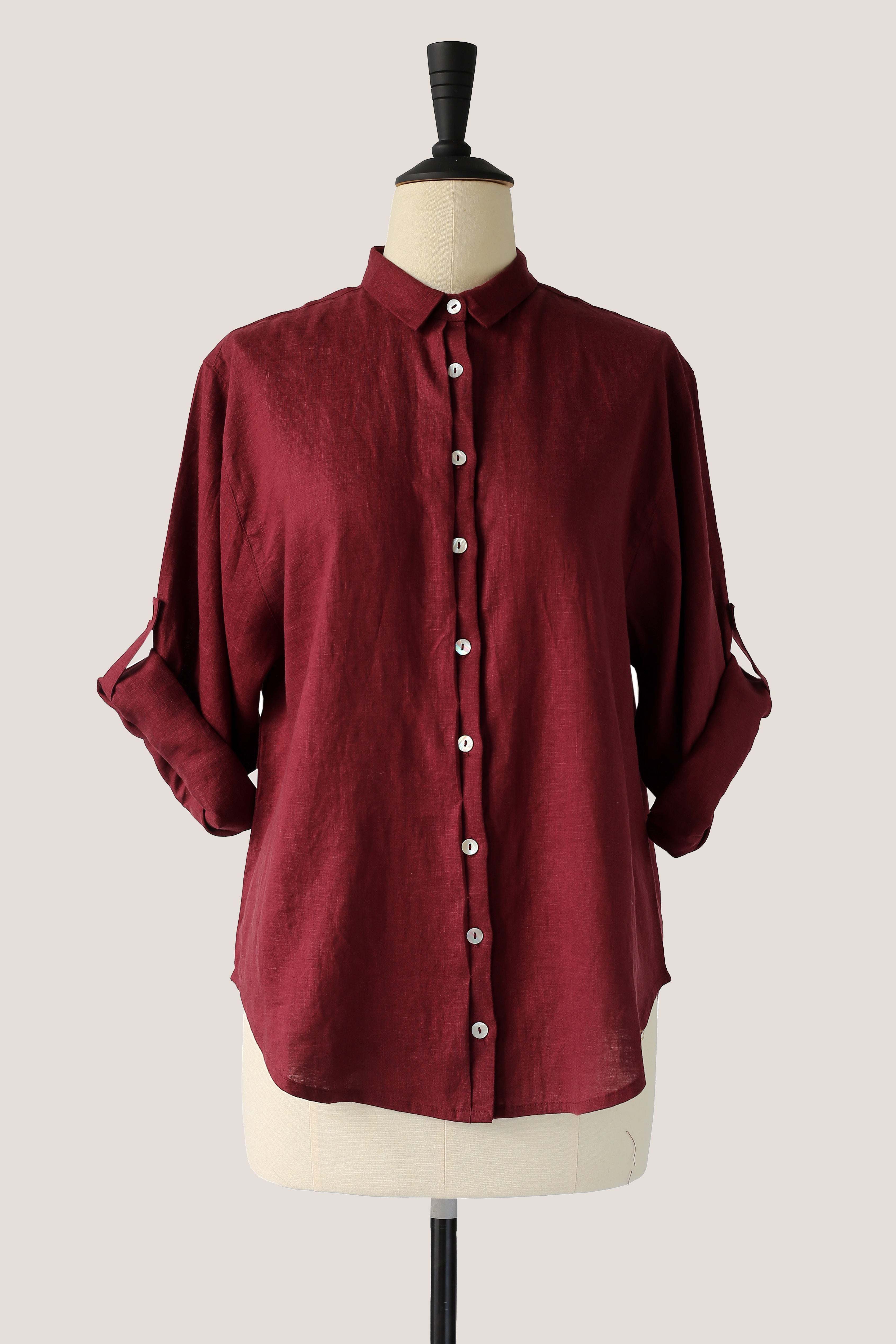 Long Sleeve Shirt - Burgundy