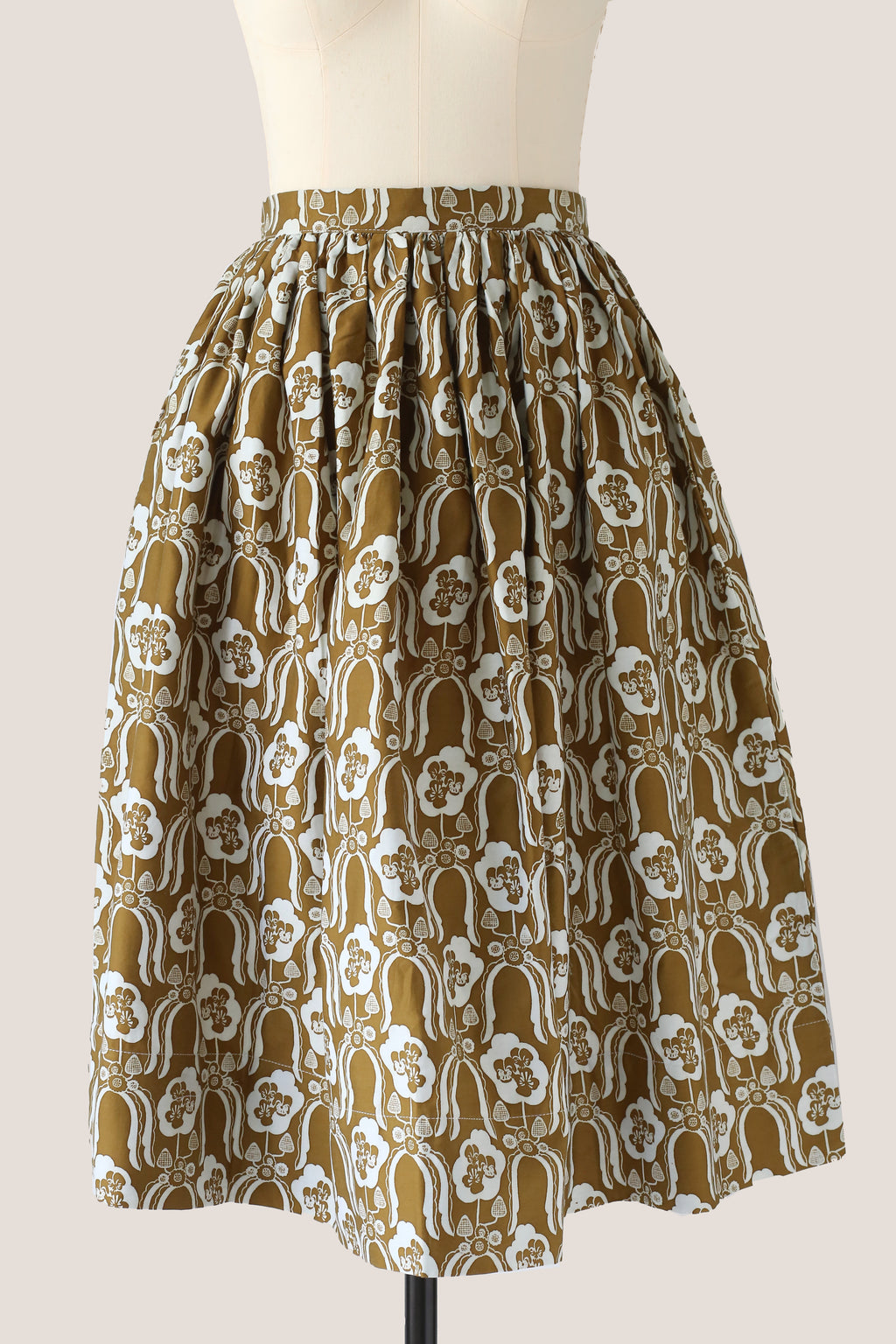 Jalan Jalan Skirt - Violets & Radiccio Olive