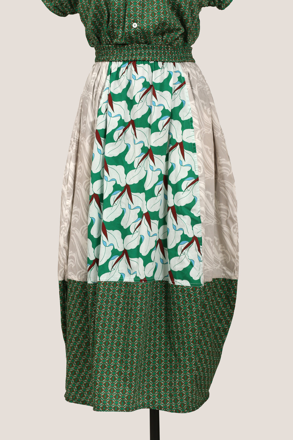 Balloon Skirt - Orchid Green