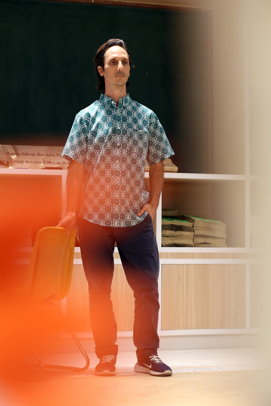 Men's Shirt - Paper Petals Celadon