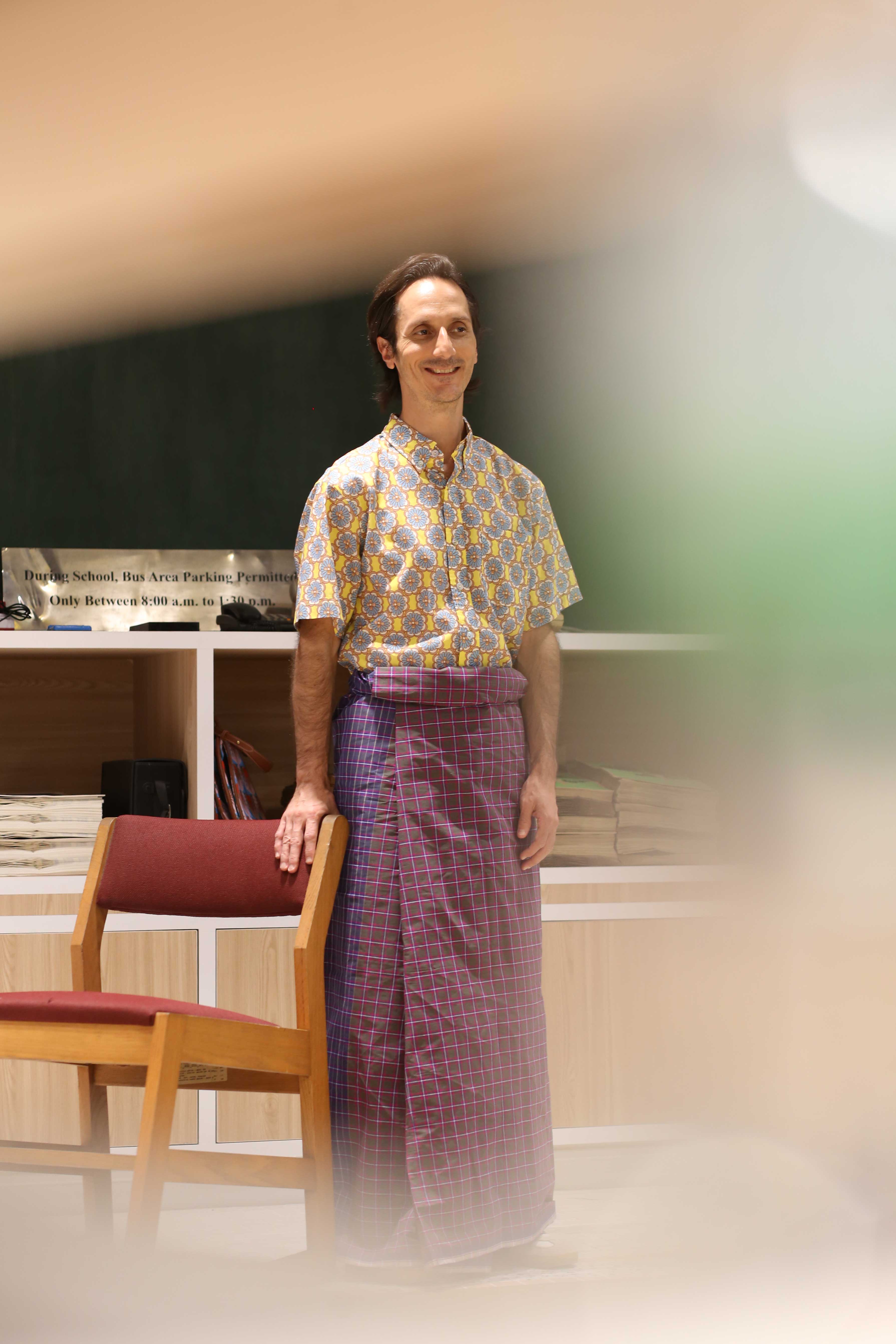 Men's Shirt - Paper Petals Sunshine