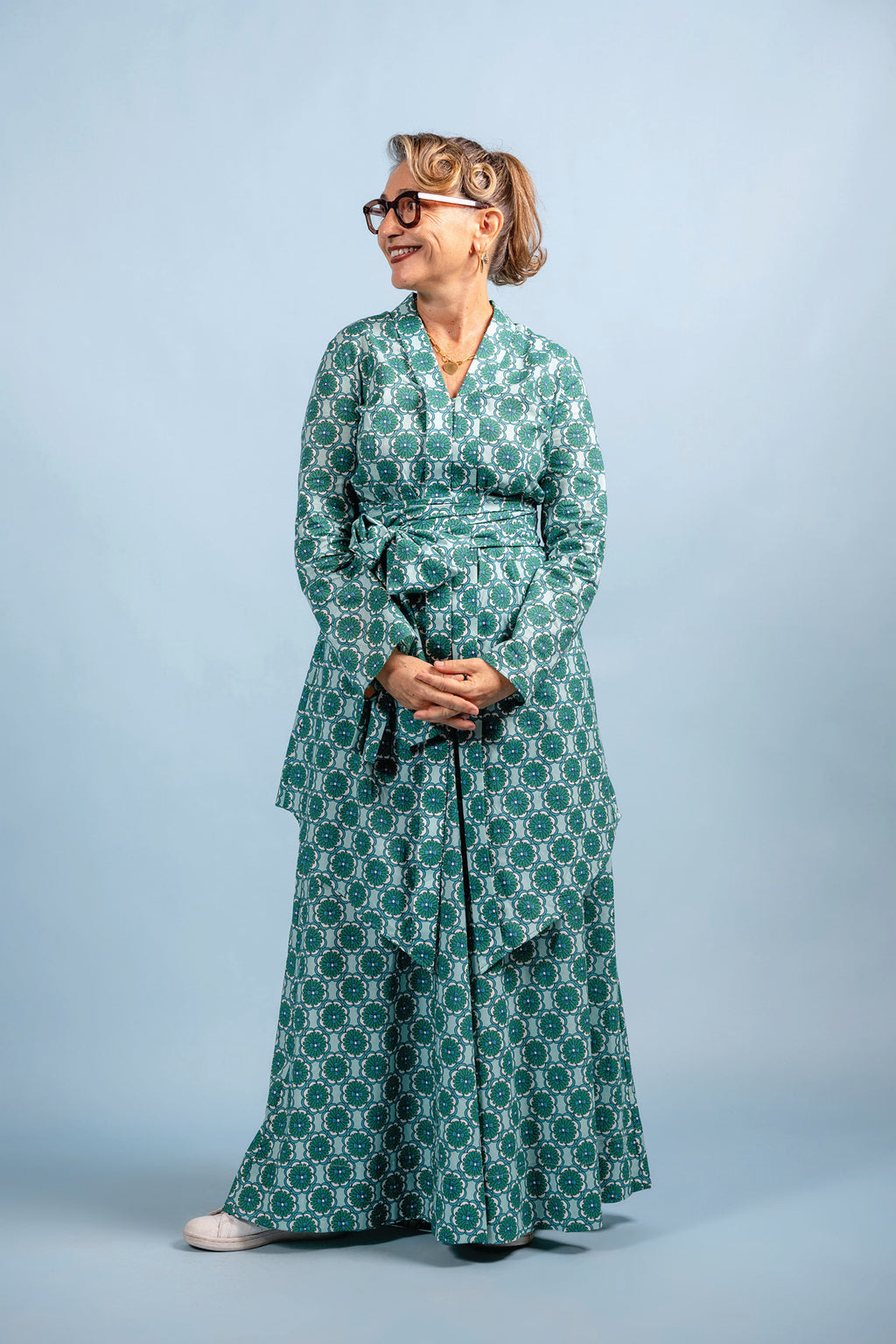 Who’s Wearing The Kebarung - Paper Patels Celadon (Top only)