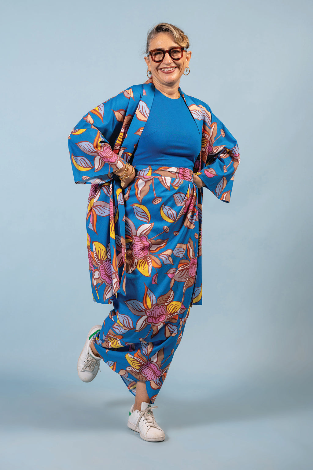 Kimono Kebaya - Oolong Blue (Top only)