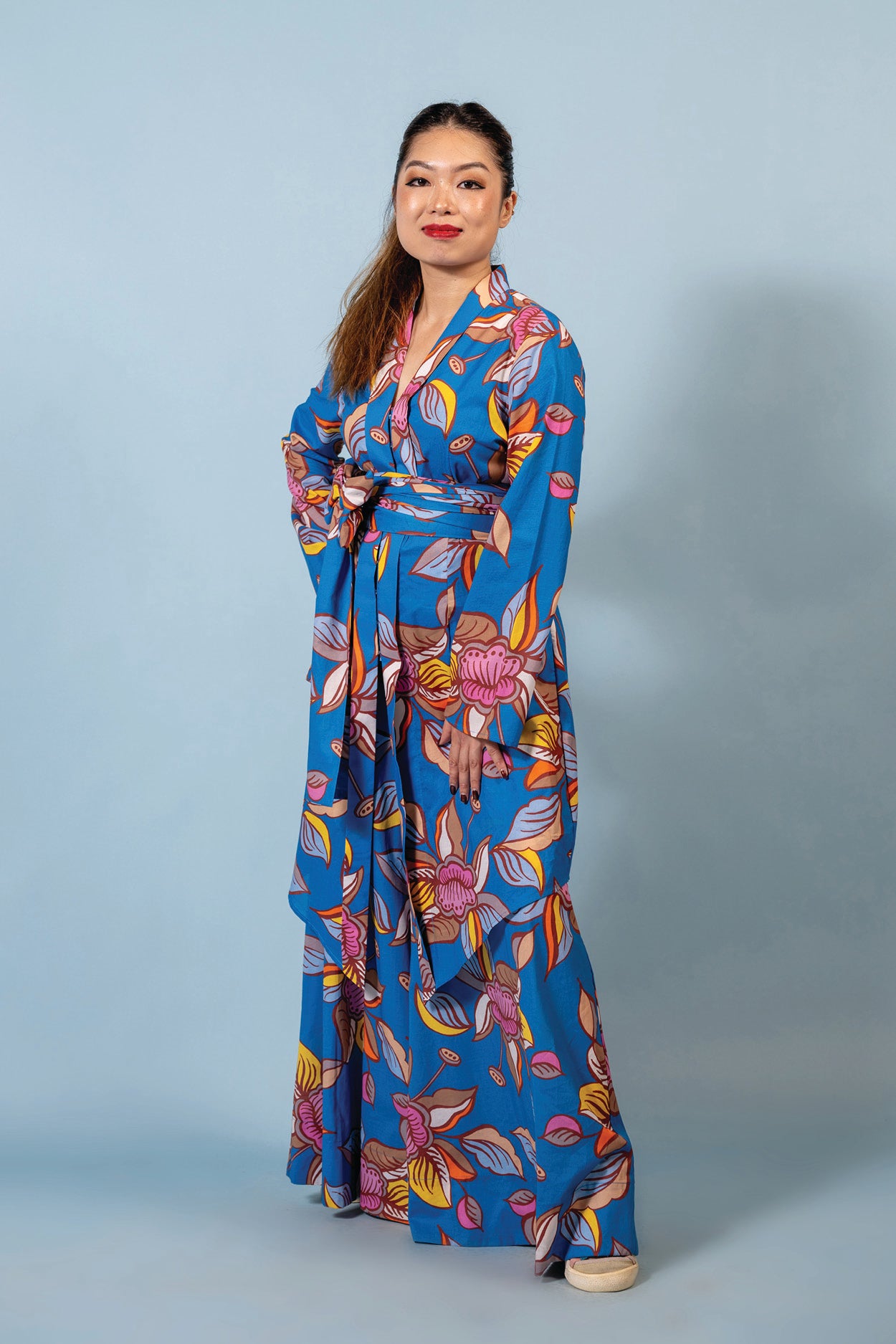 Who’s Wearing The Kebarung - Oolong Blue  (Top only)