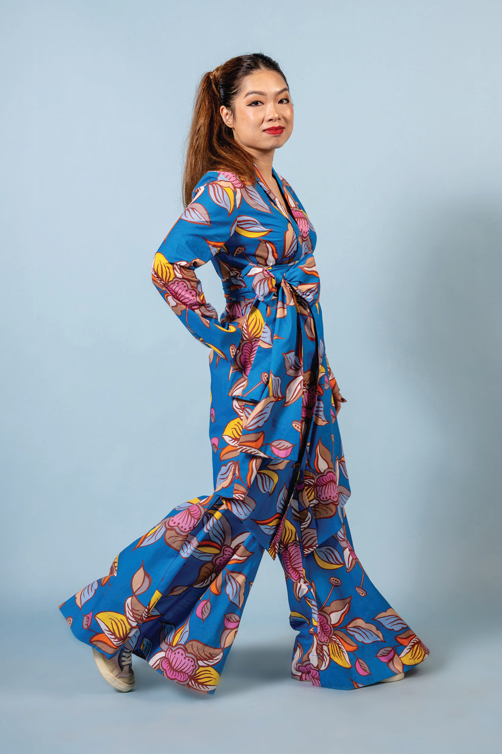 Who’s Wearing The Kebarung - Oolong Blue  (Top only)