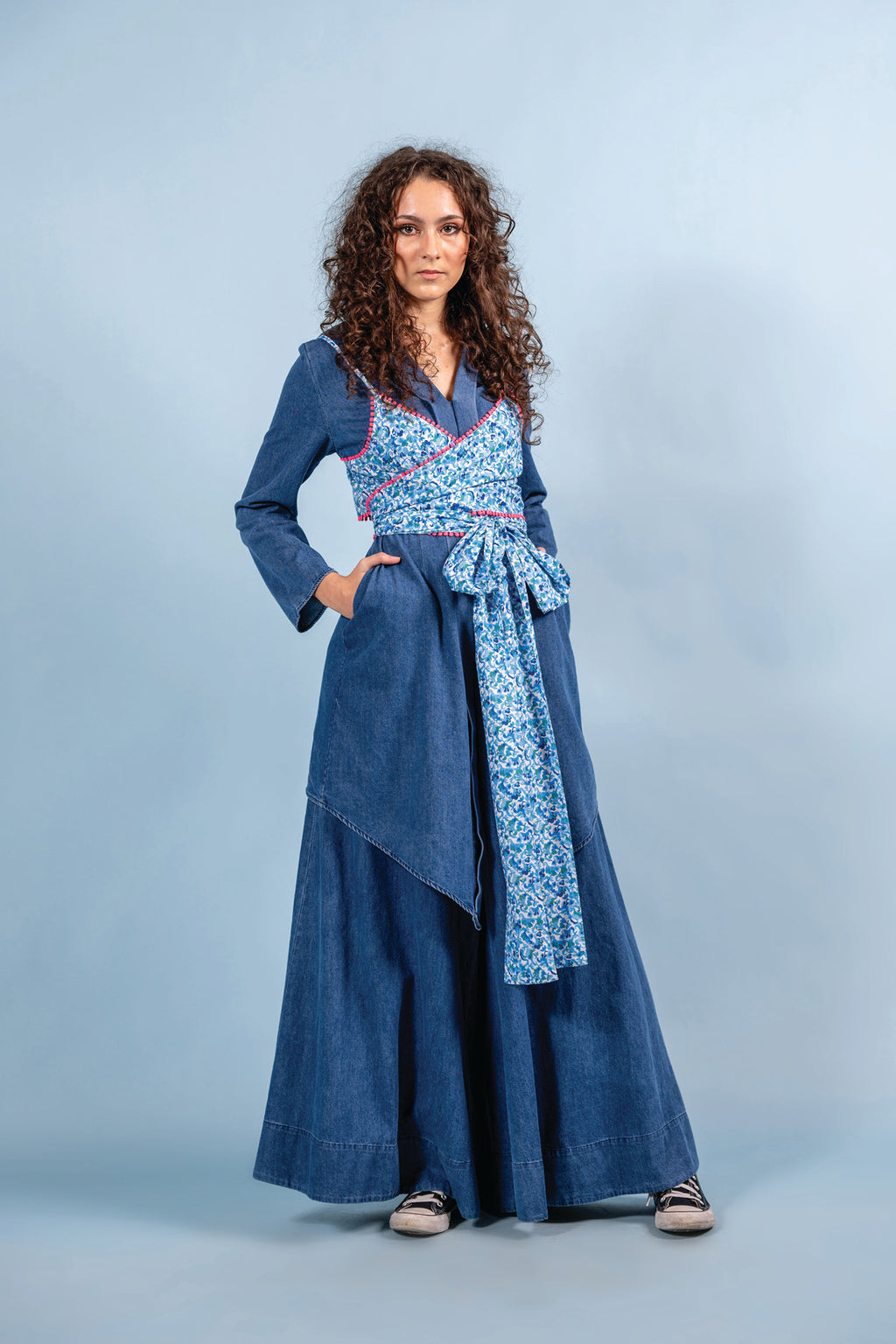 Wrap Around Top - Freedom Clouds