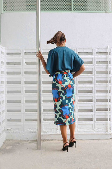 T-Shirt Dress - Breadfruit Forest Green