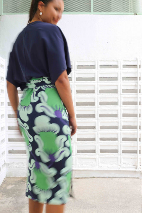 T-Shirt Dress - Breadfruit Midnight