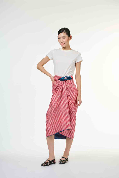 Reversible Sarong - Dark Blue Soya