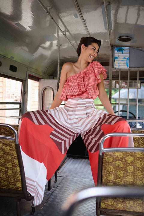 Flair Pants - Soya Red