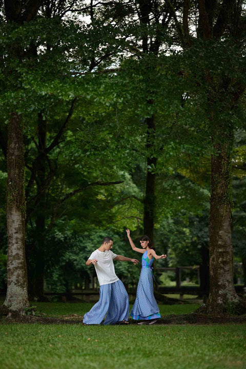 Flair Pants - Mandi Blue