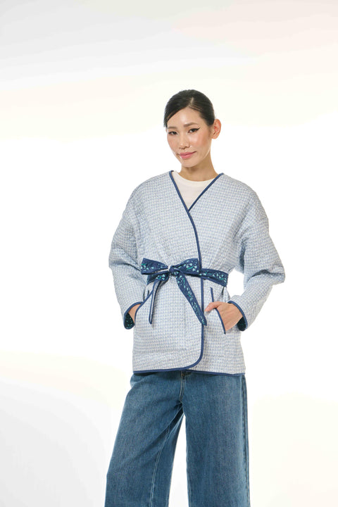 Reversible Vest - Dancing Lady Cobalt