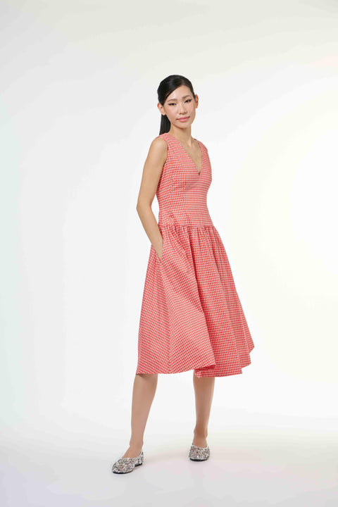 Show Time Dress - Sila Duduk Red