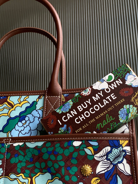 Large Farah (Leather) - Mandi Bunga Chocolate