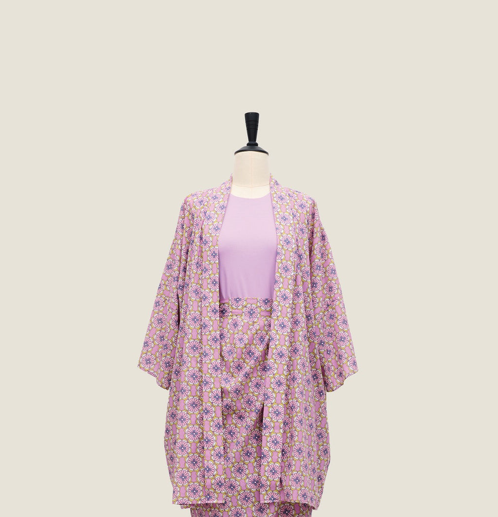 Kimono Kebaya - Paper Petals Lavender (Top only)