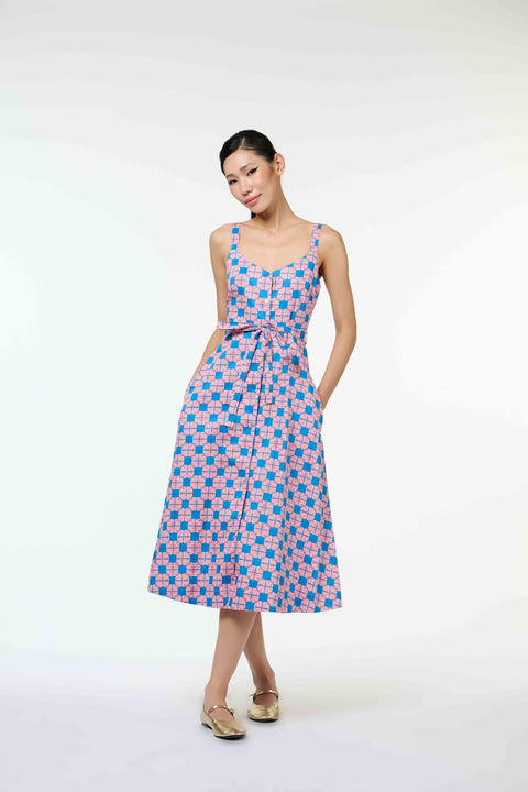 Zuzu Dress - Tapau Tile Pink