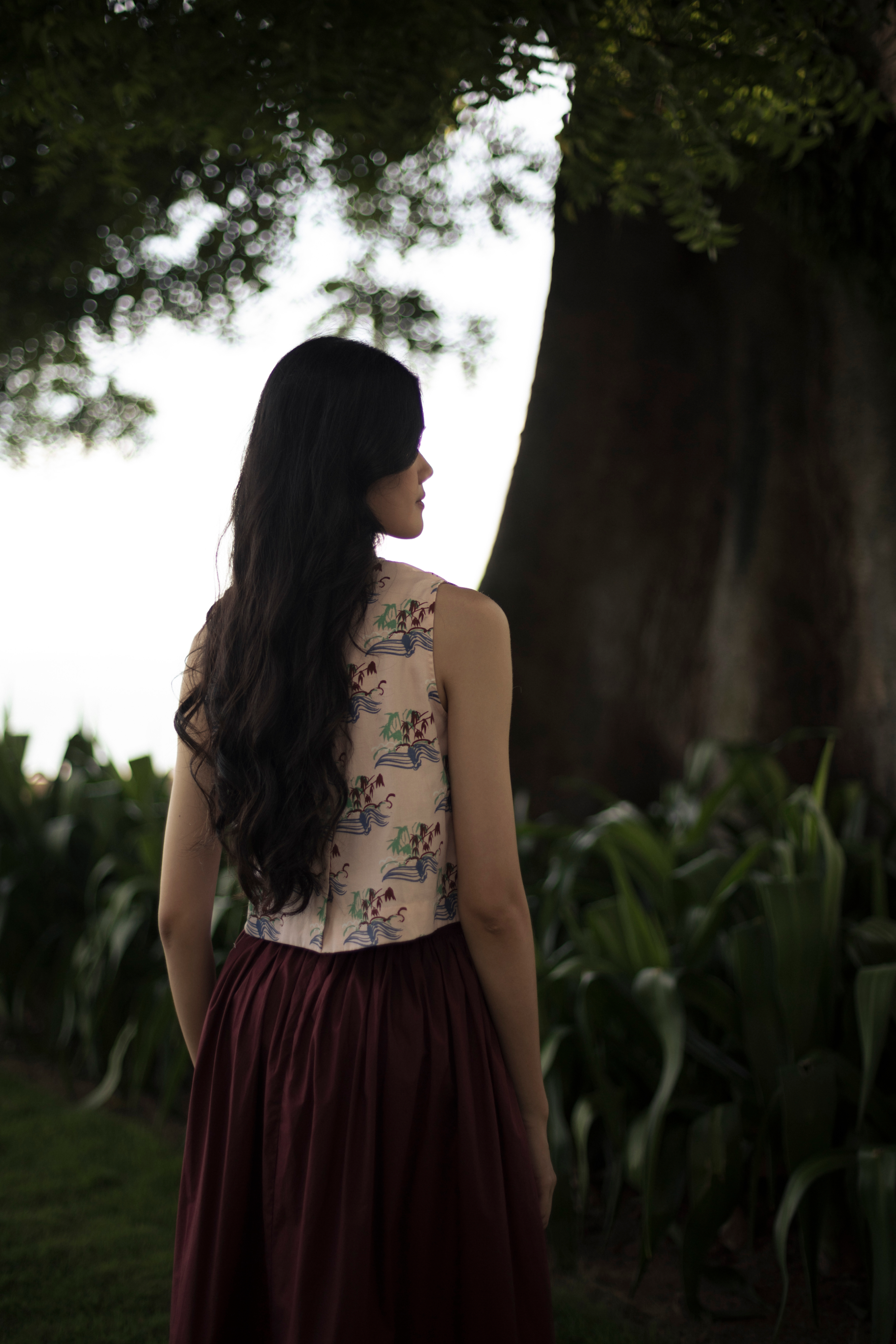 Crop Top - Bamboo Sticks