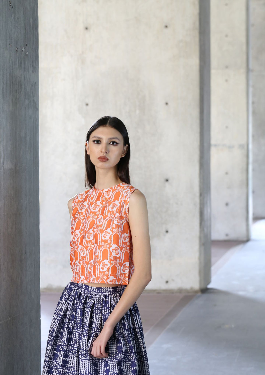 Jalan Jalan Skirt - Singapore Soul Blue