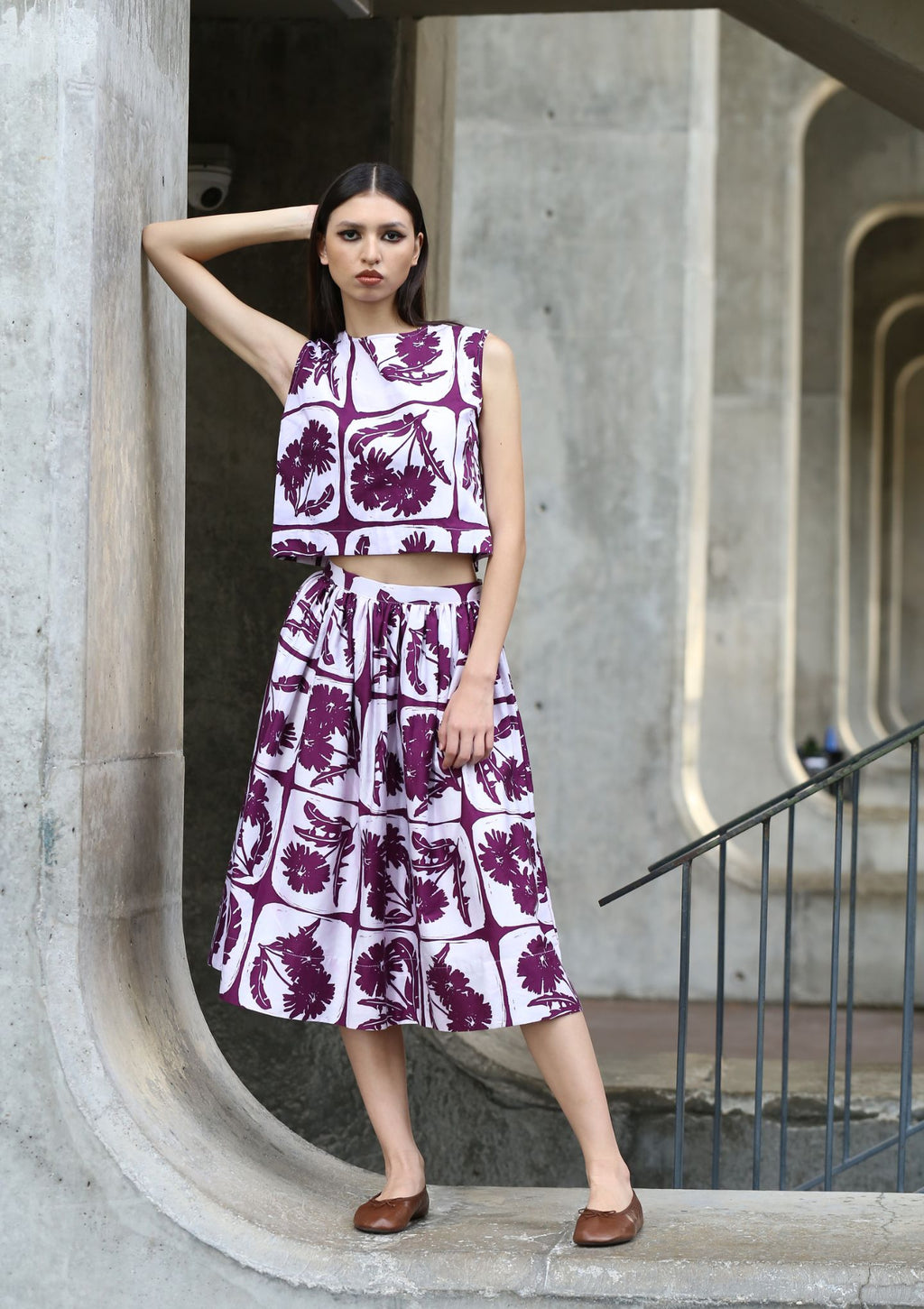 Jalan Jalan Skirt - Dandelion Purple