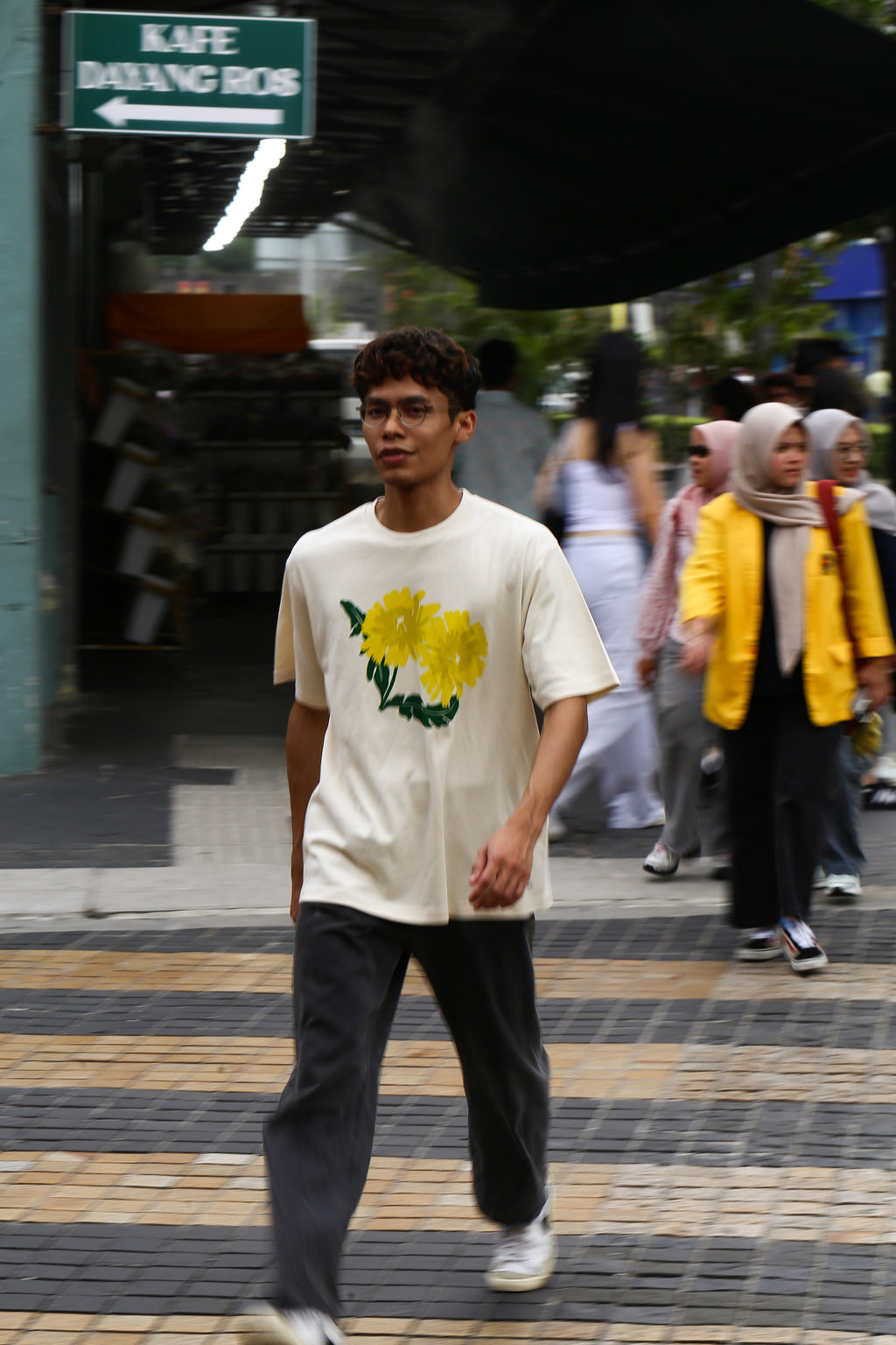 T-Shirt Yellow Dandelion - Beige